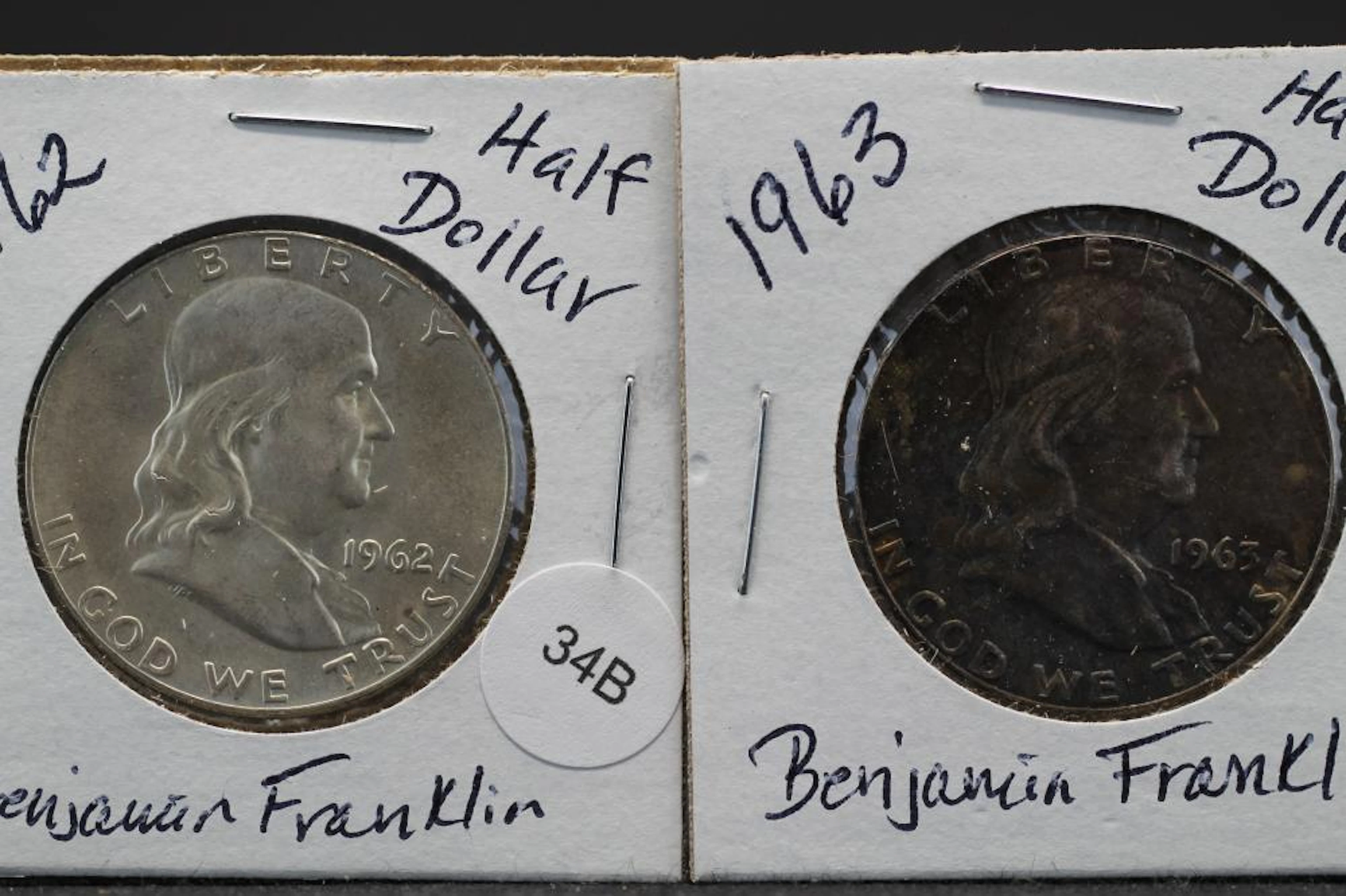 1962 & 1963 Franklin Half