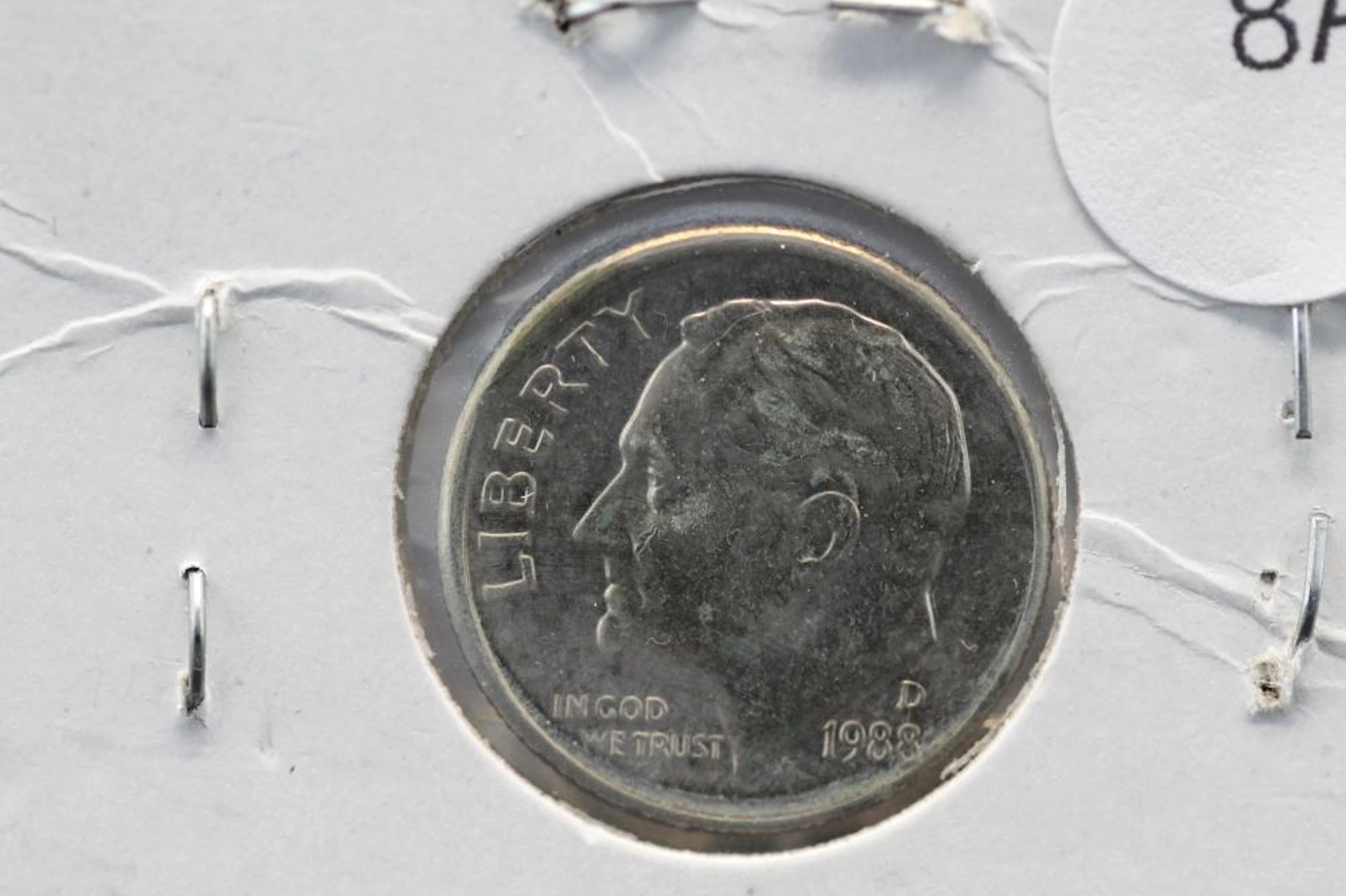 1988-D Roosevelt Dime Rotated Reverse