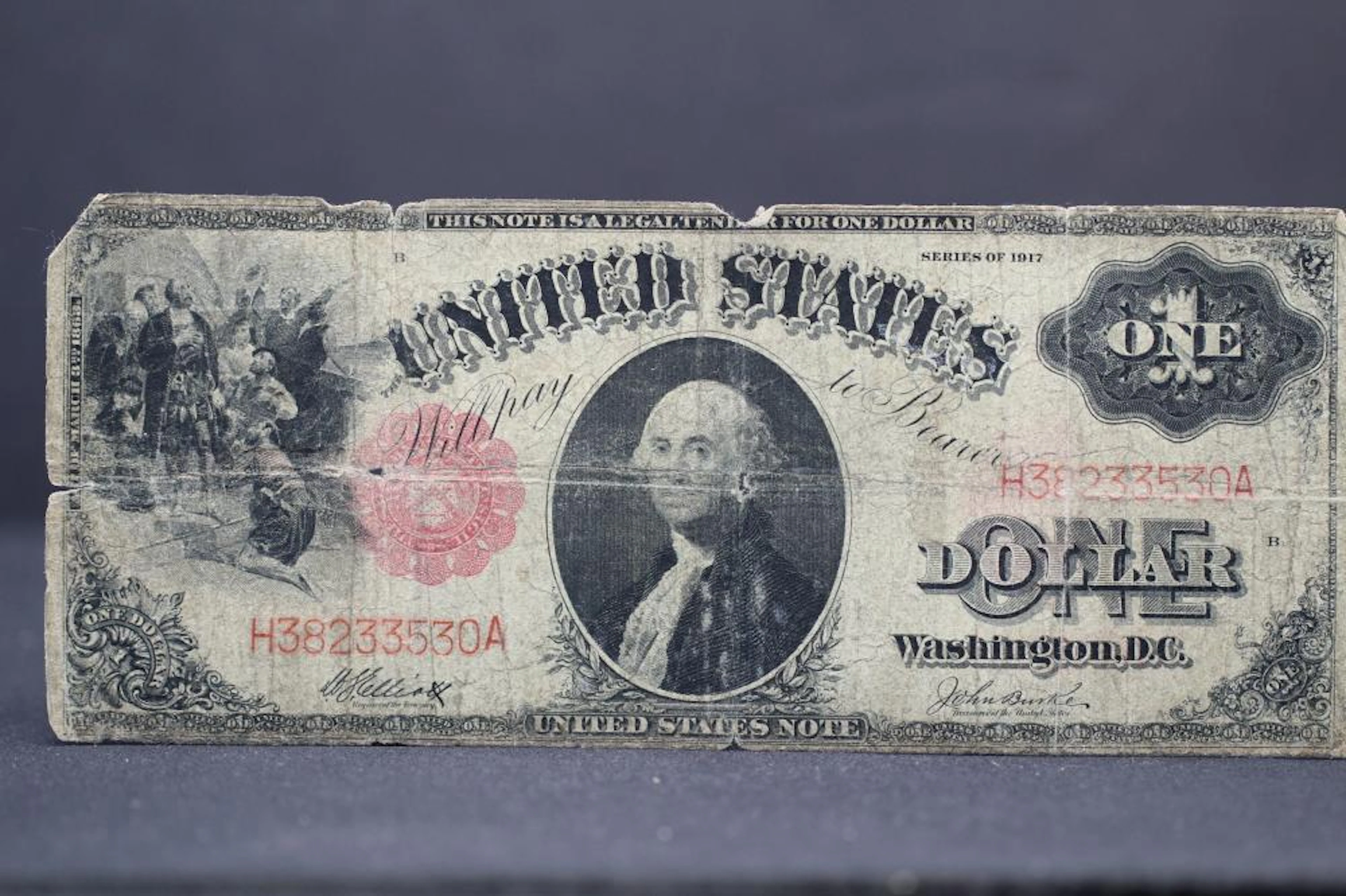 1917 Red Seal $1 Note