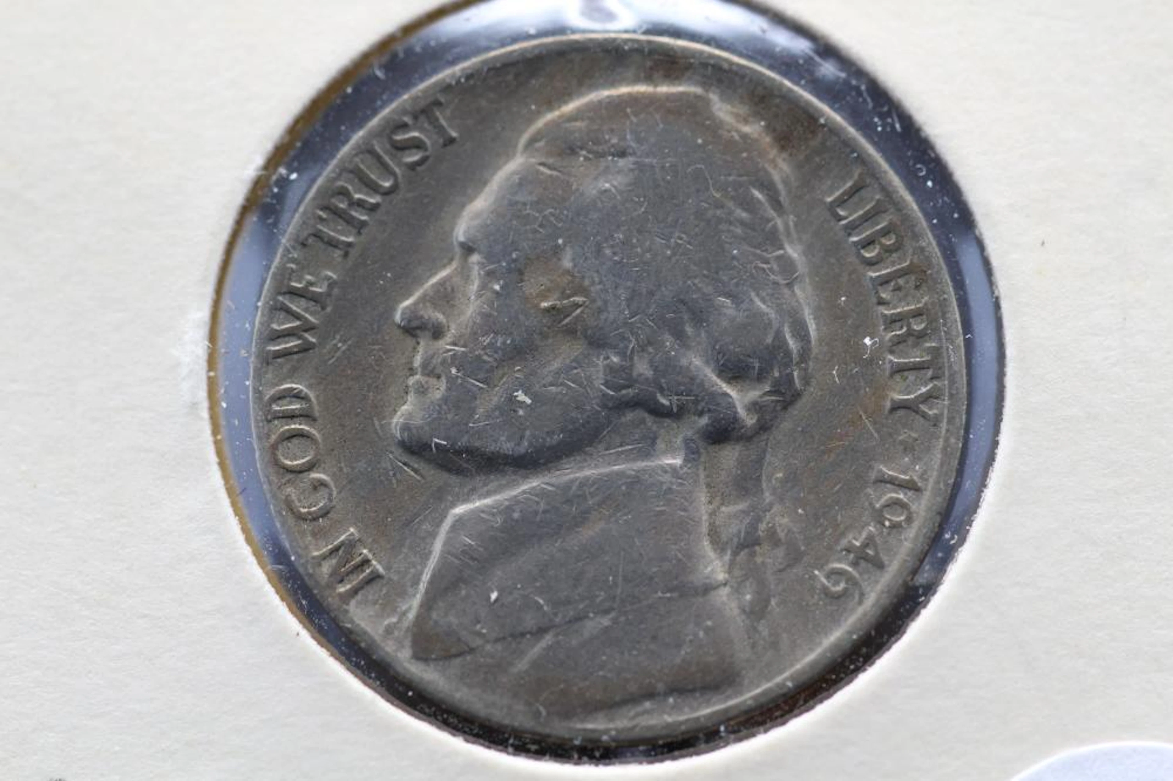 1946-S Jefferson Nickel Error