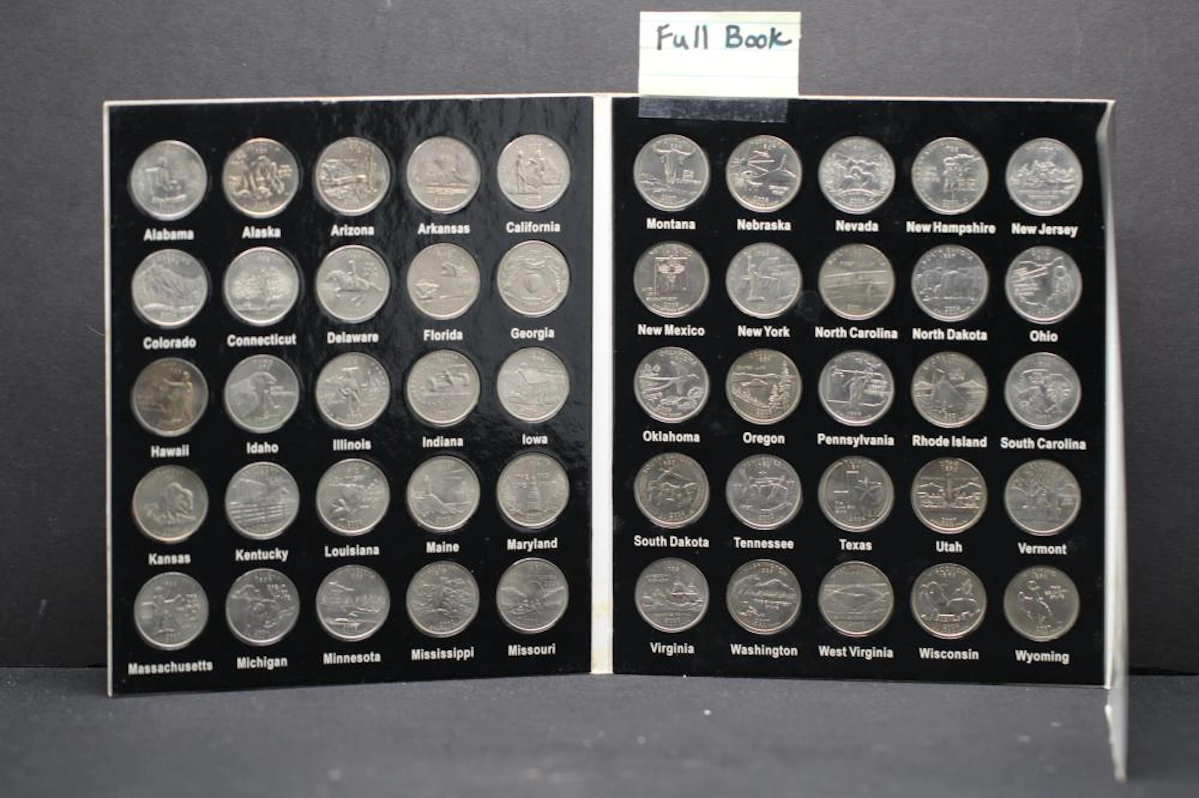 50 States Quarter Collection Full Book