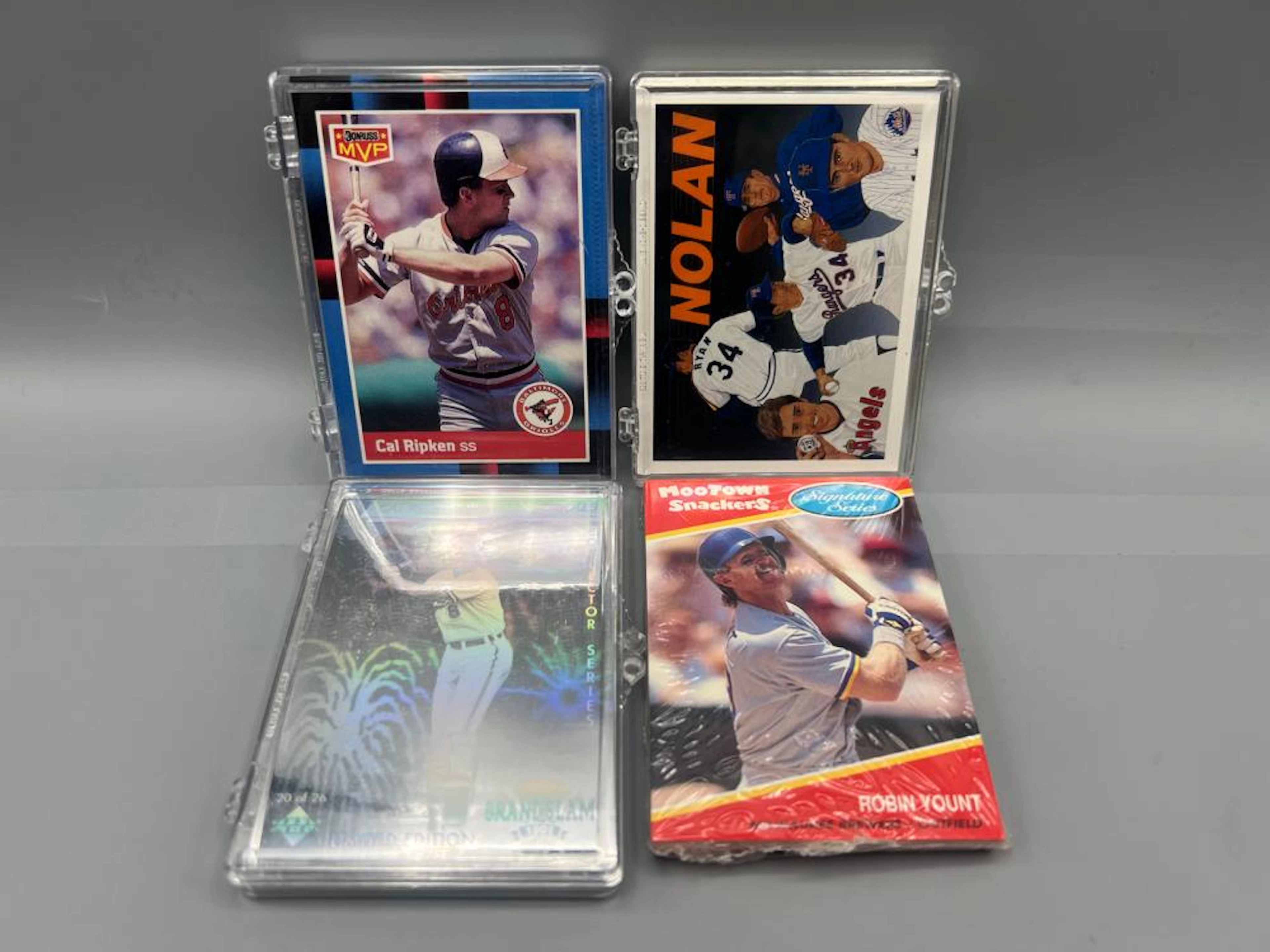 Lot of (4) Assorted Vintage Baseball Complete Mini Sets...