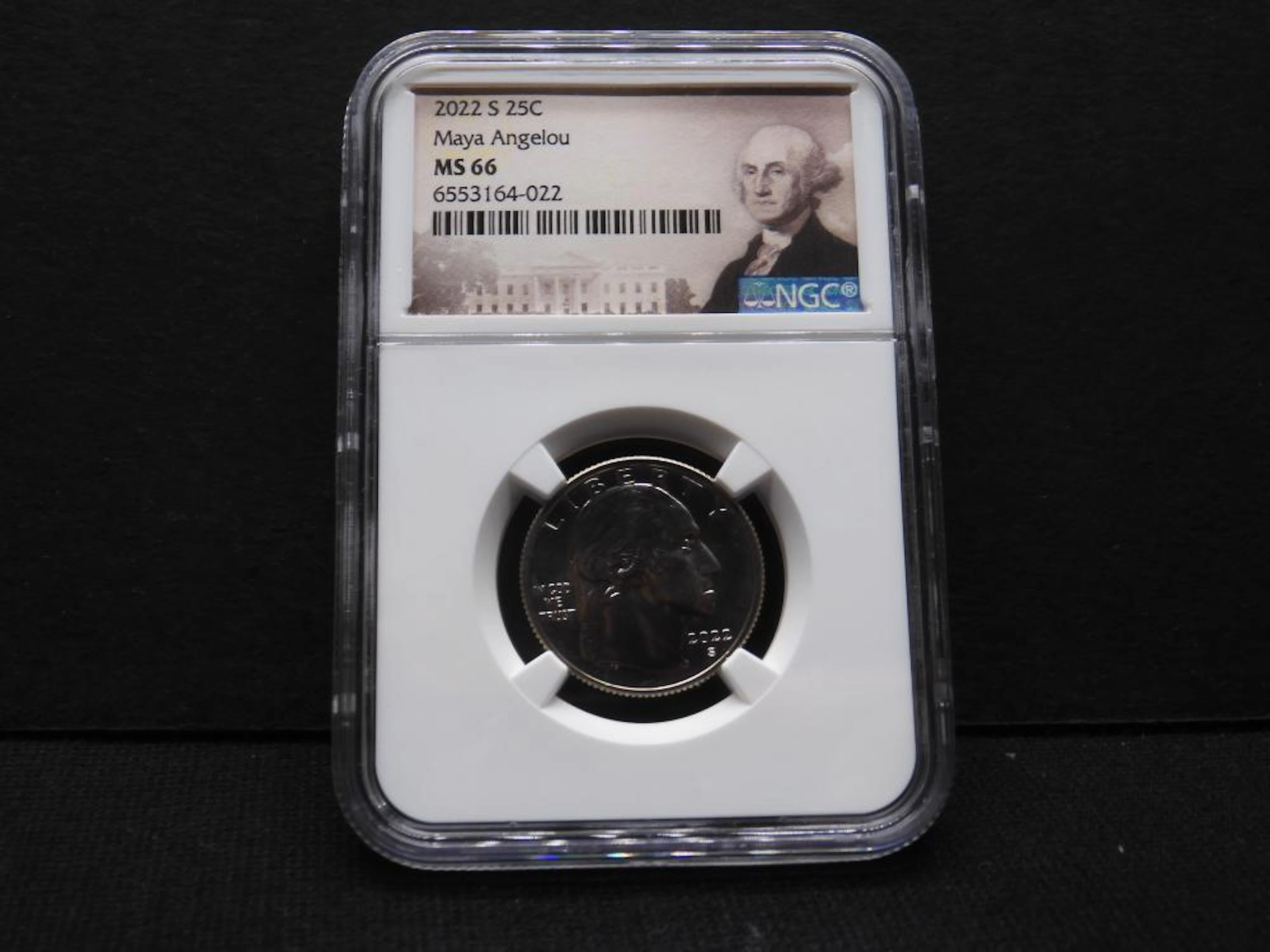 2022-S Maya Angelou Quarter - NGC MS66