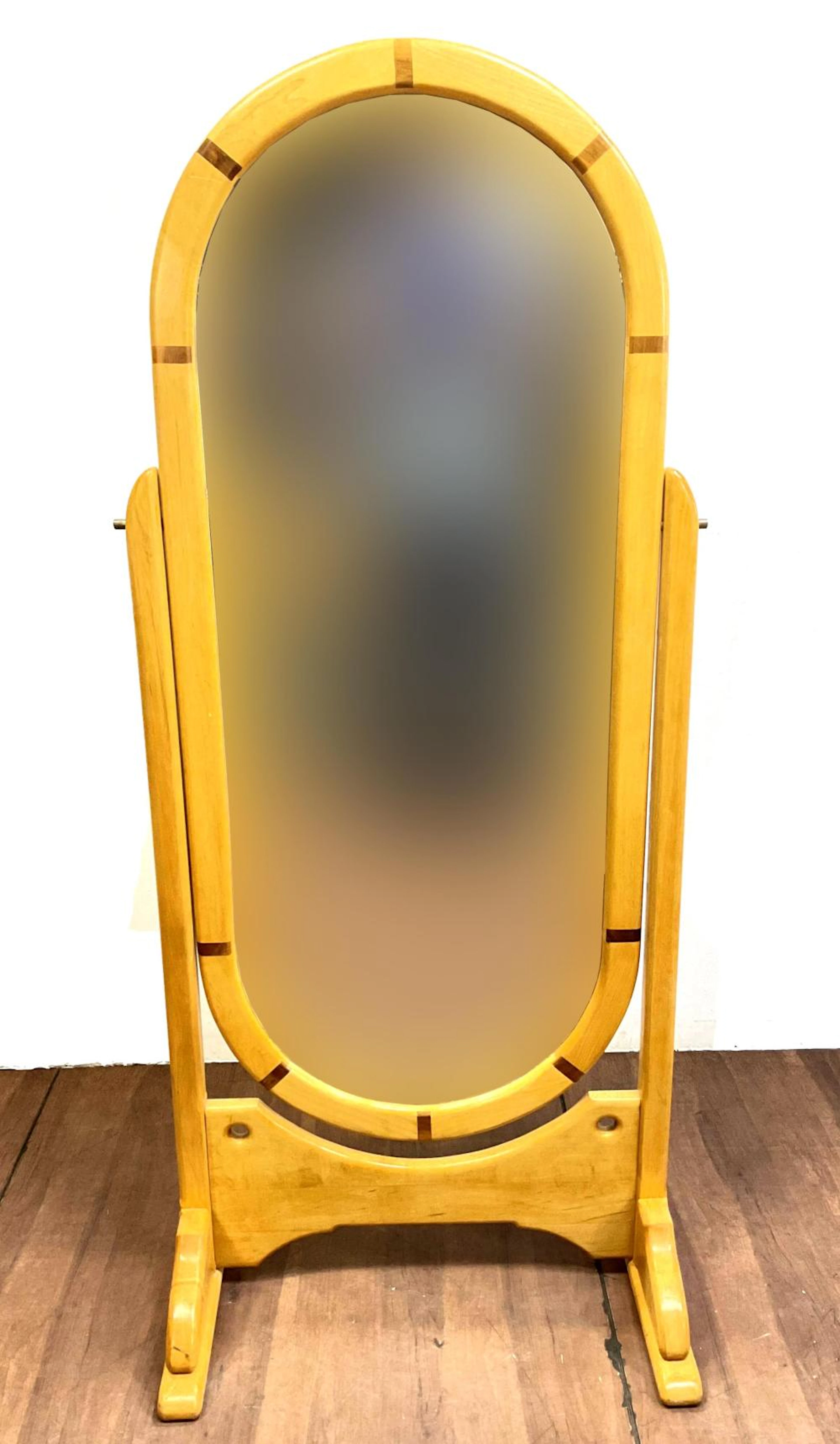 Transitional Oval Full Length Cheval Mirror
