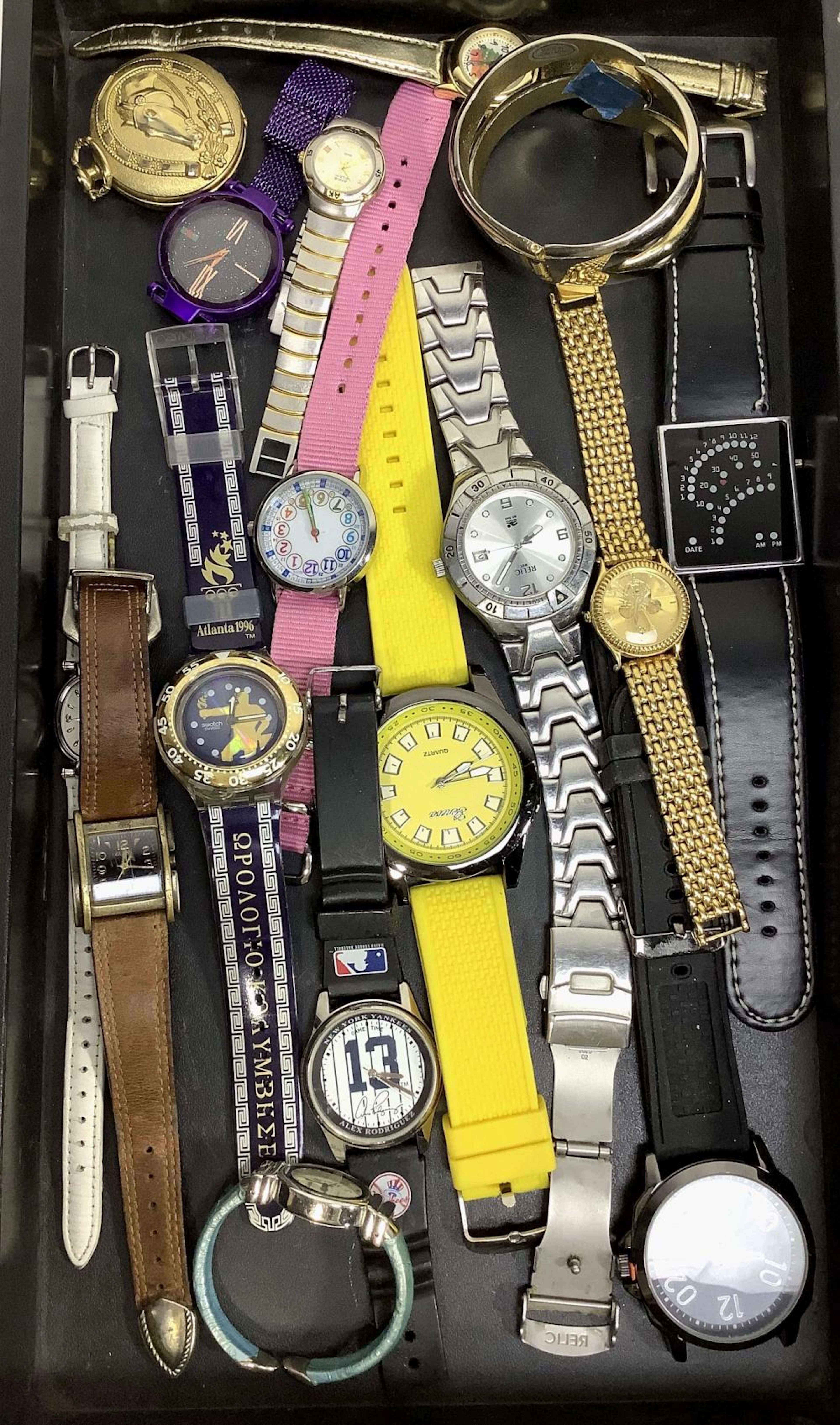 Assorted Wrist Watches, Guess, Relic, Milano, Jaz