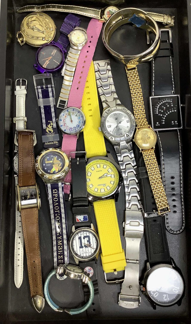 Assorted Wrist Watches, Guess, Relic, Milano, Jaz