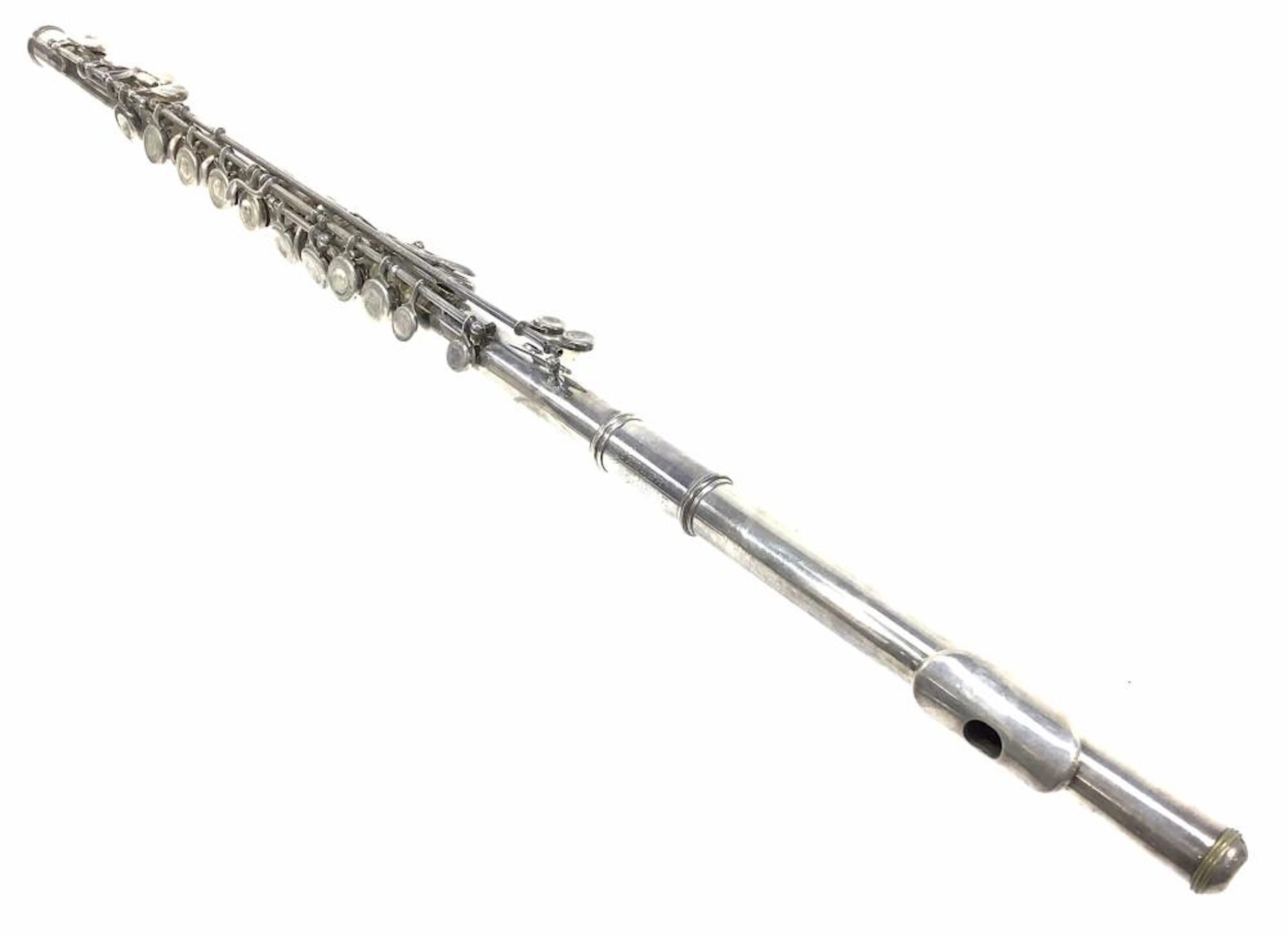 Vintage Pedler Silverplate Flute With Case