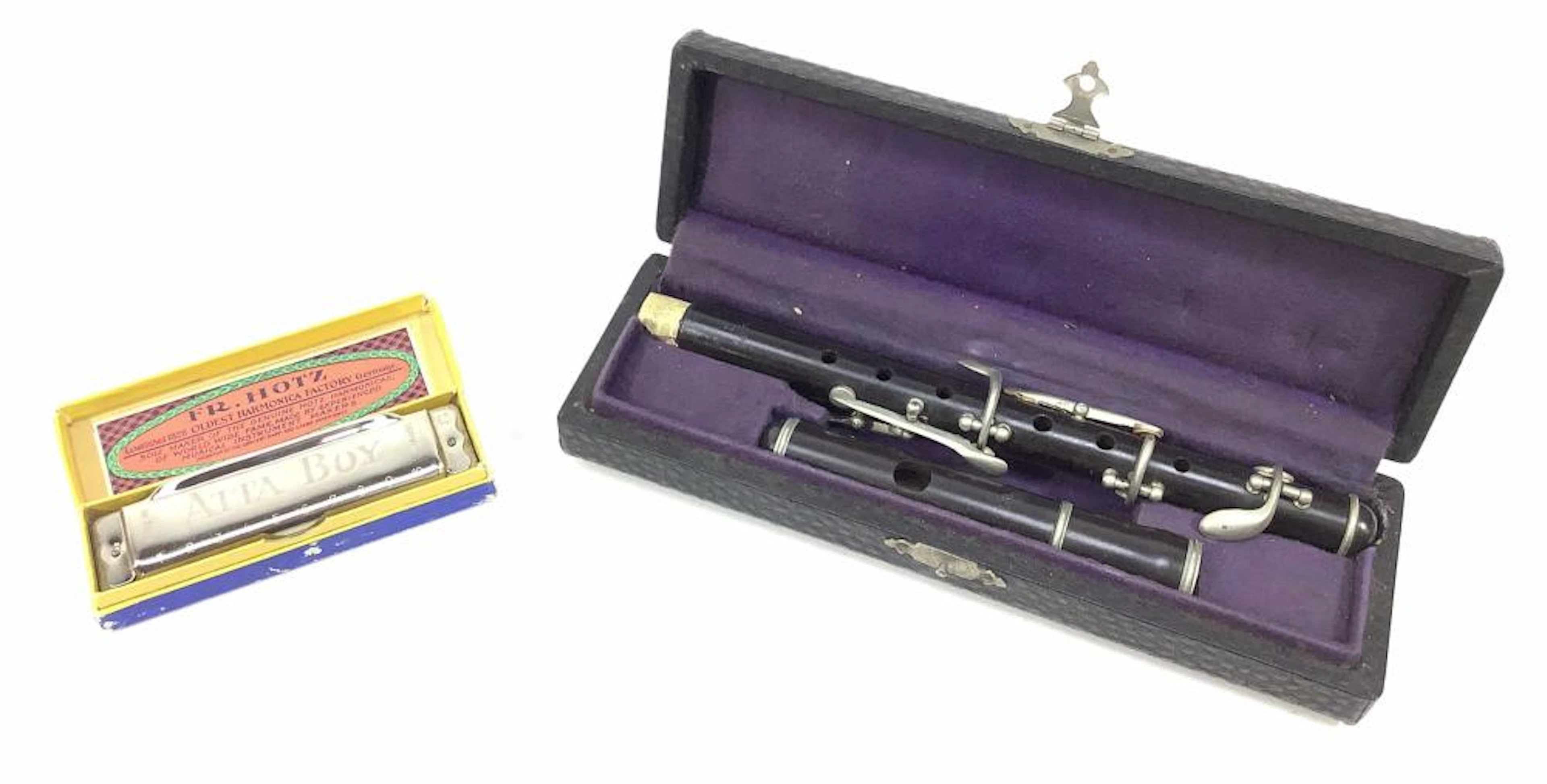 Antique Fife, FR Hots Atta Boy Harmonica