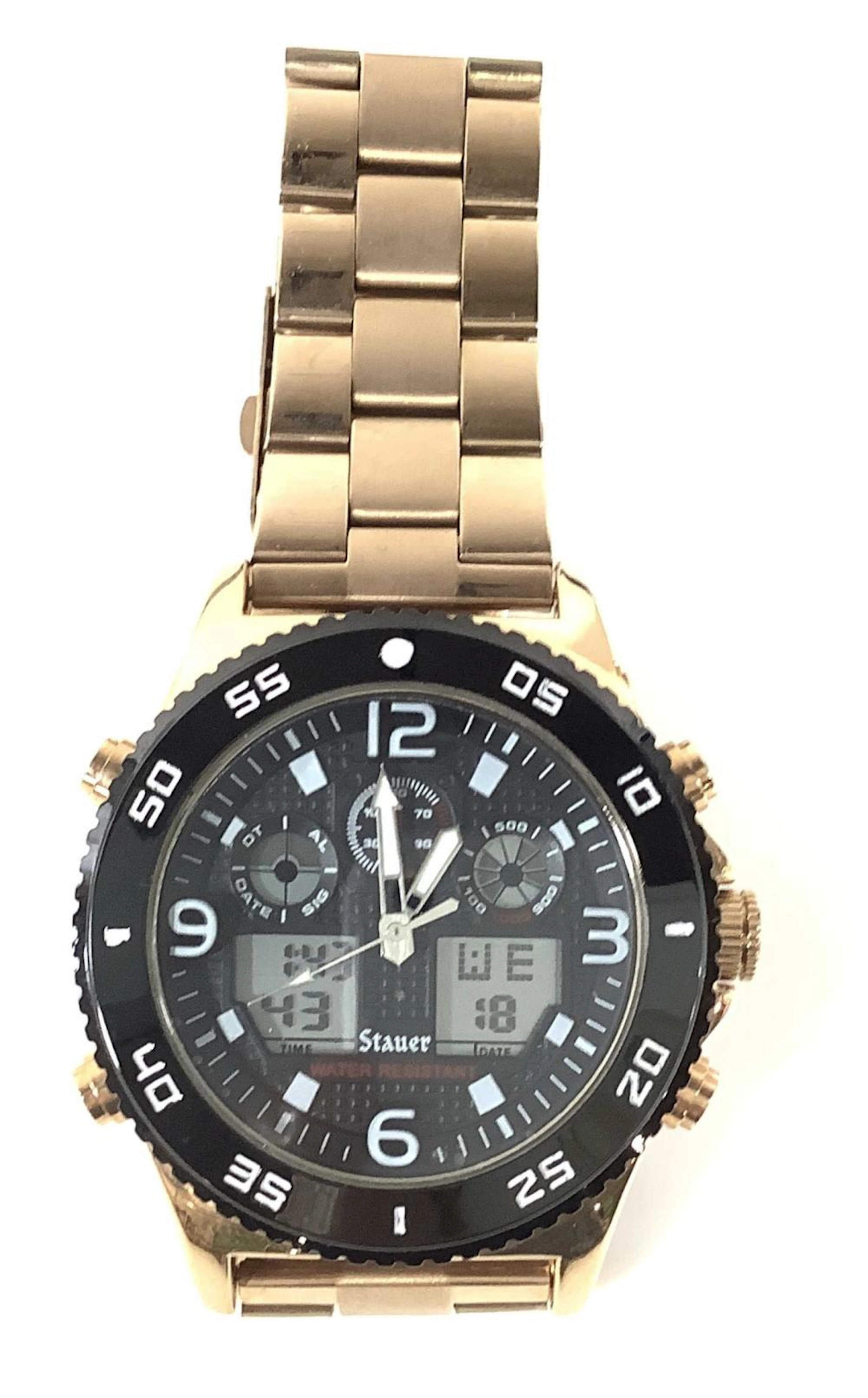 Stauer Men?s Rose Gold Wrist Watch