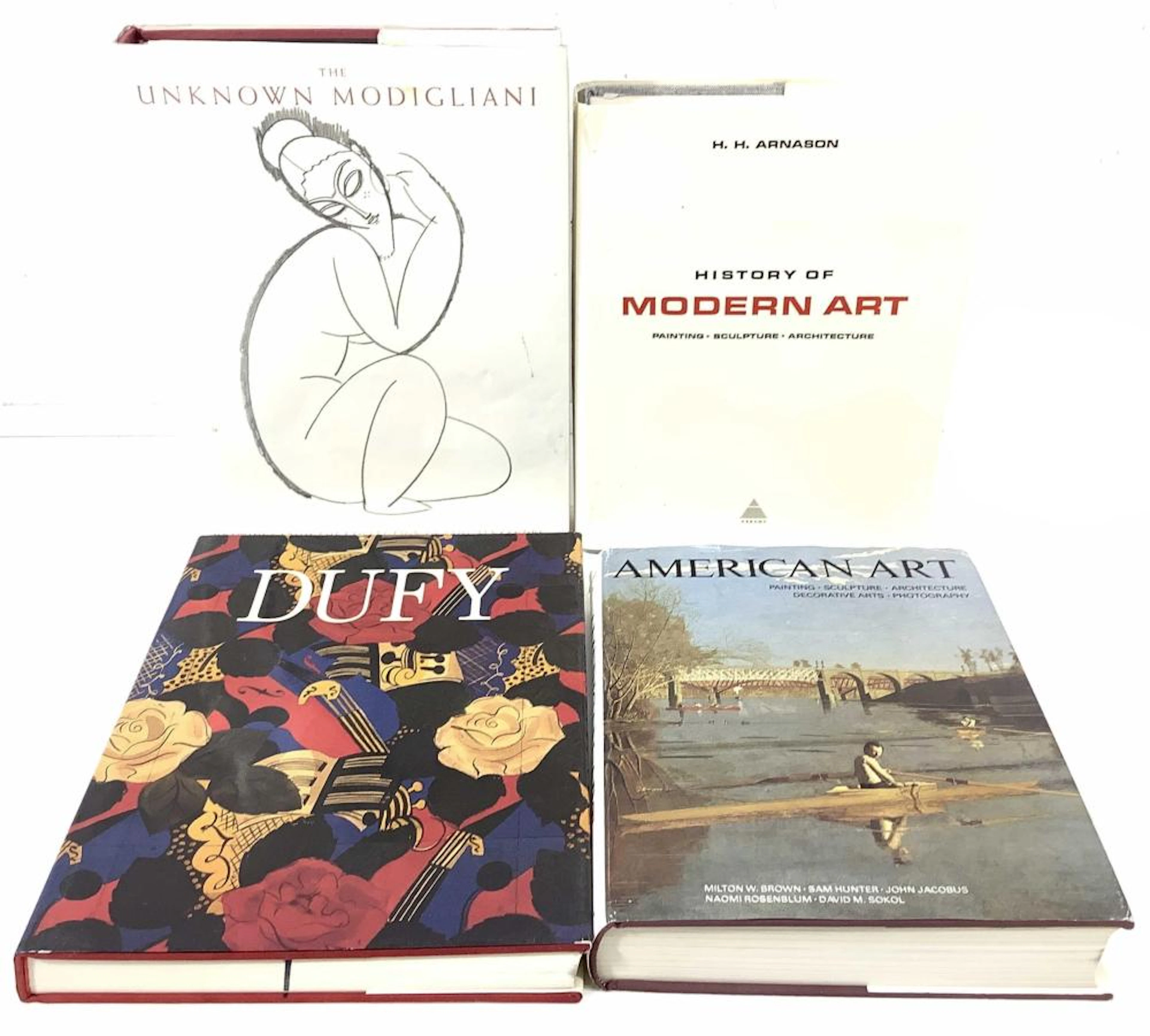 (4) Art Books, Unknown Modigliani, Dufy