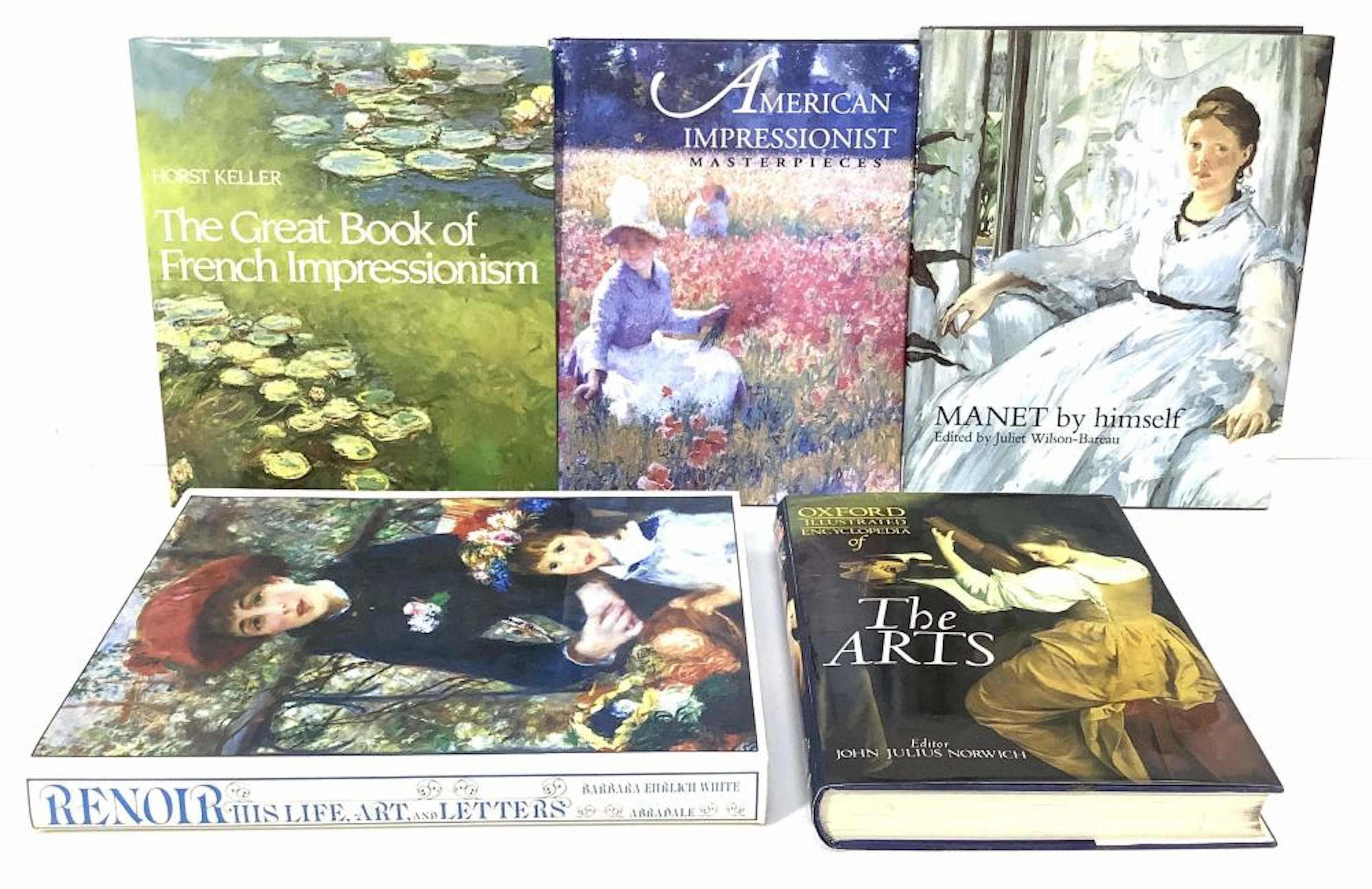 (5) Art Books, Renoir, Manet, Impressionism