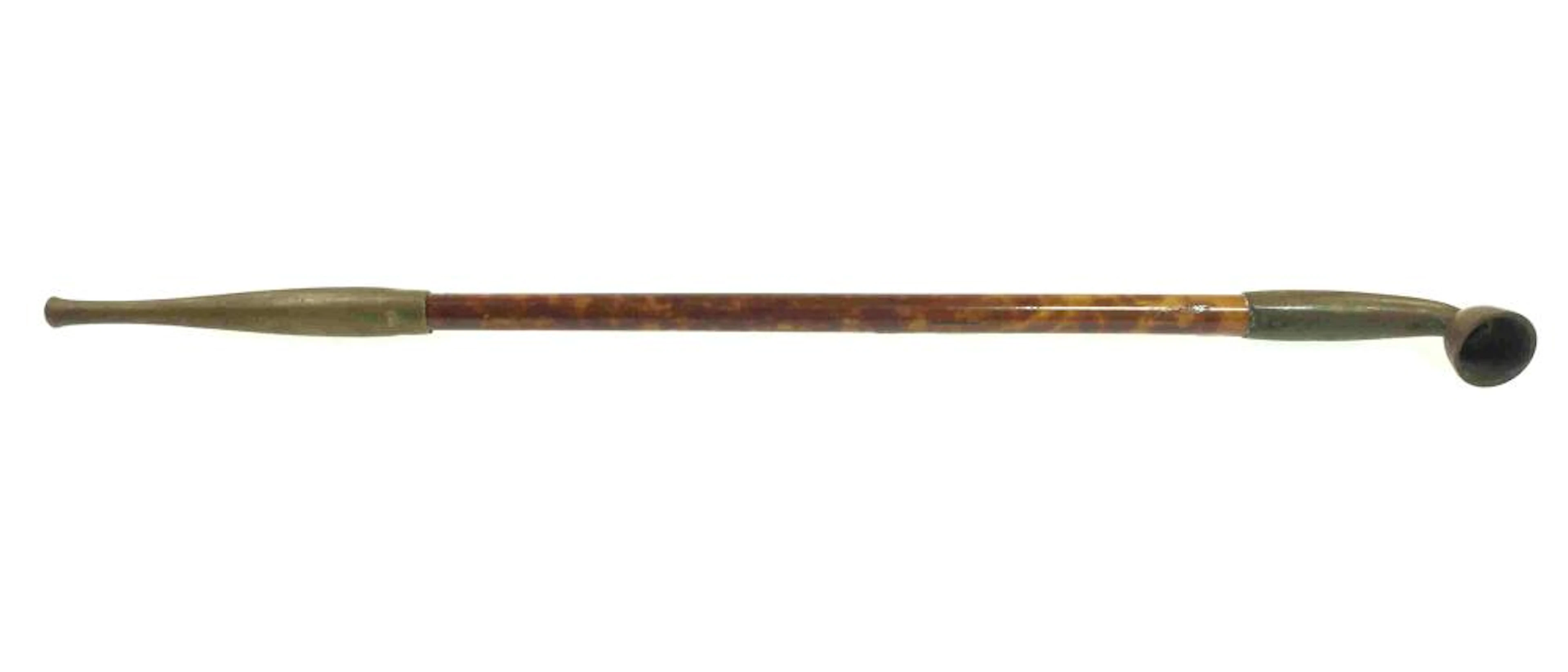 Antique Japanese Brass & Bamboo Kiseru Pipe