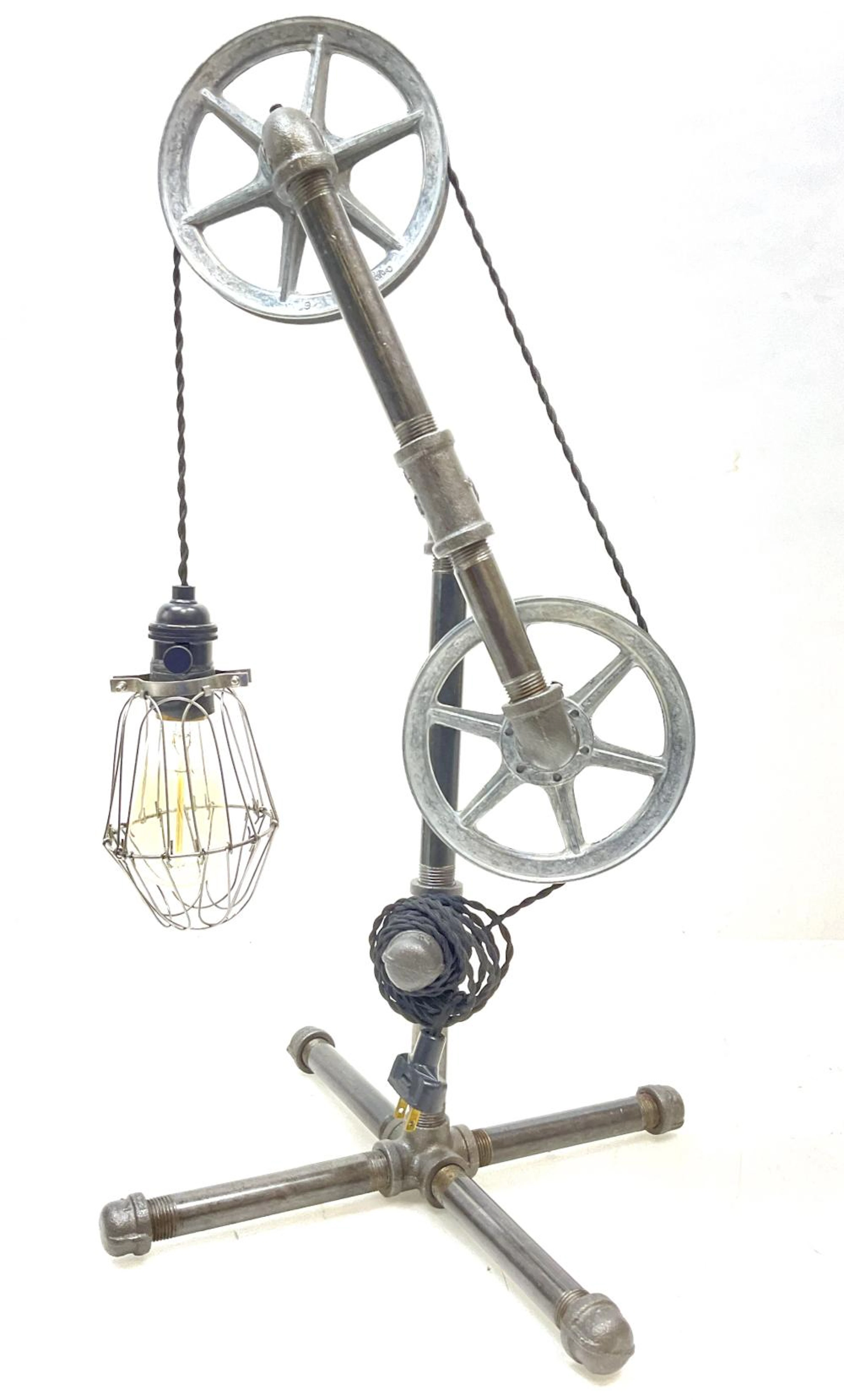 Custom Steampunk Edison Bulb Table Lamp