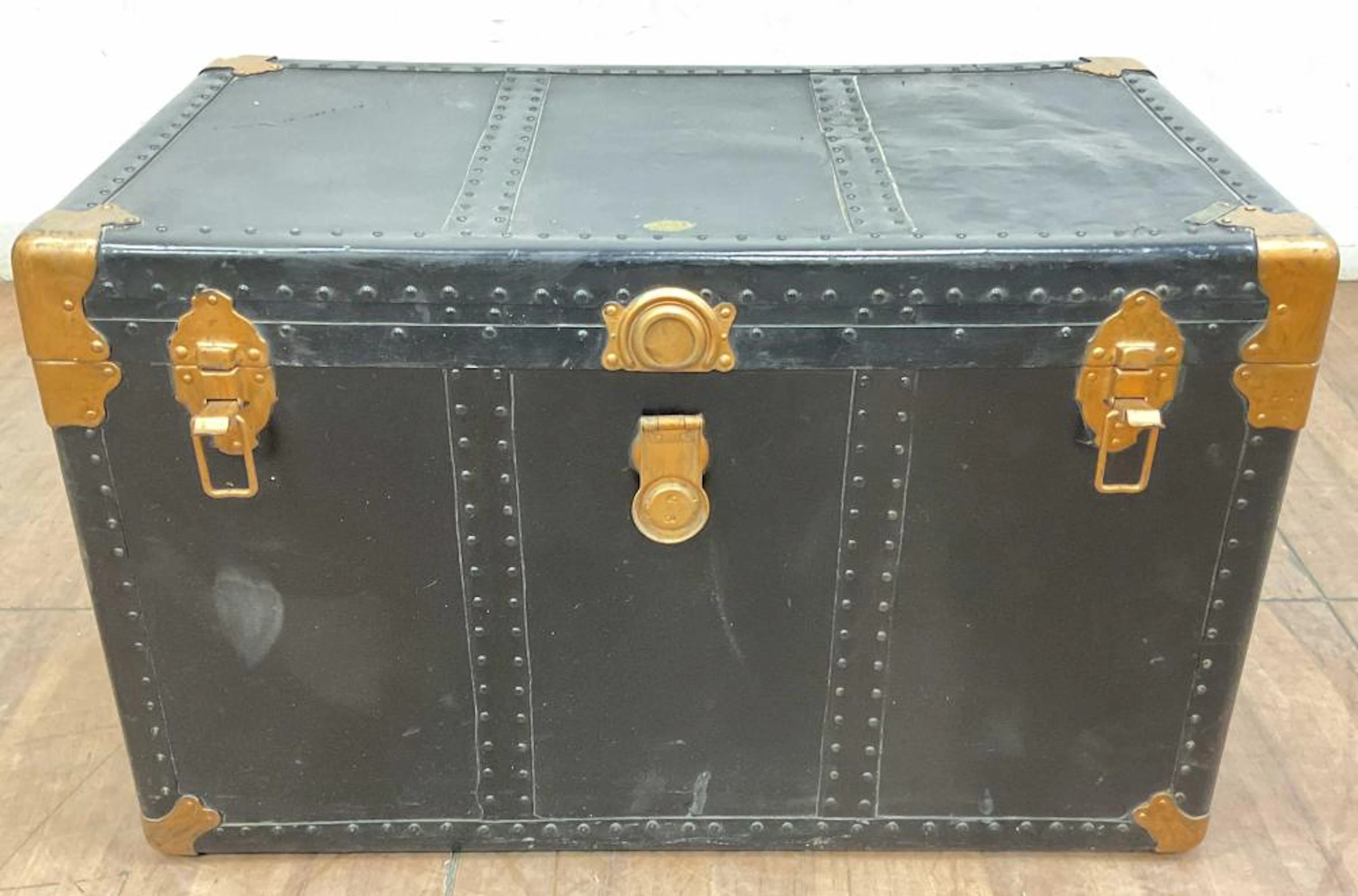 Vintage Steamer Trunk w/ Iron Hardware