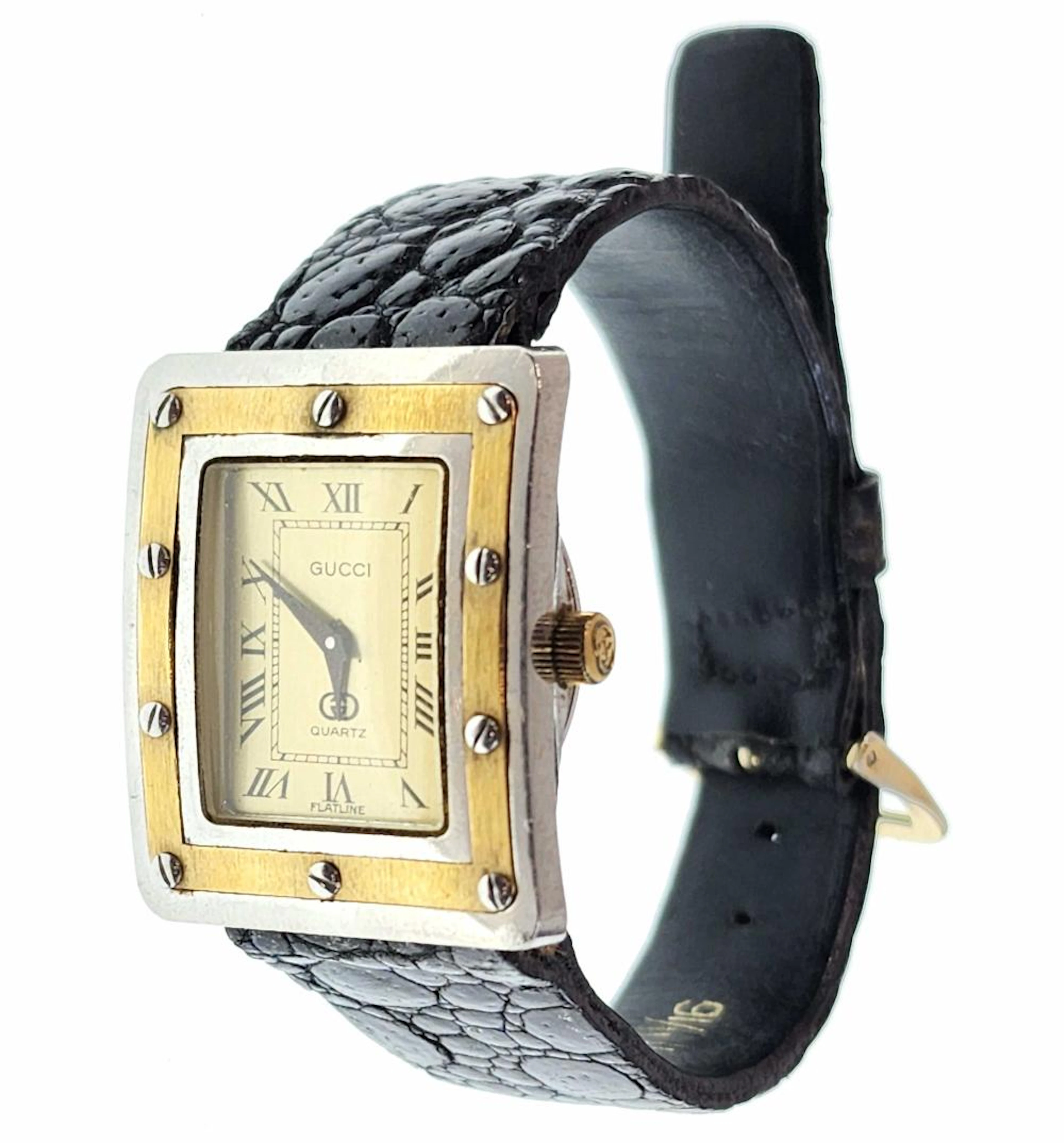 Women's Gucci Flatline Swiss Roman Numeral Watch