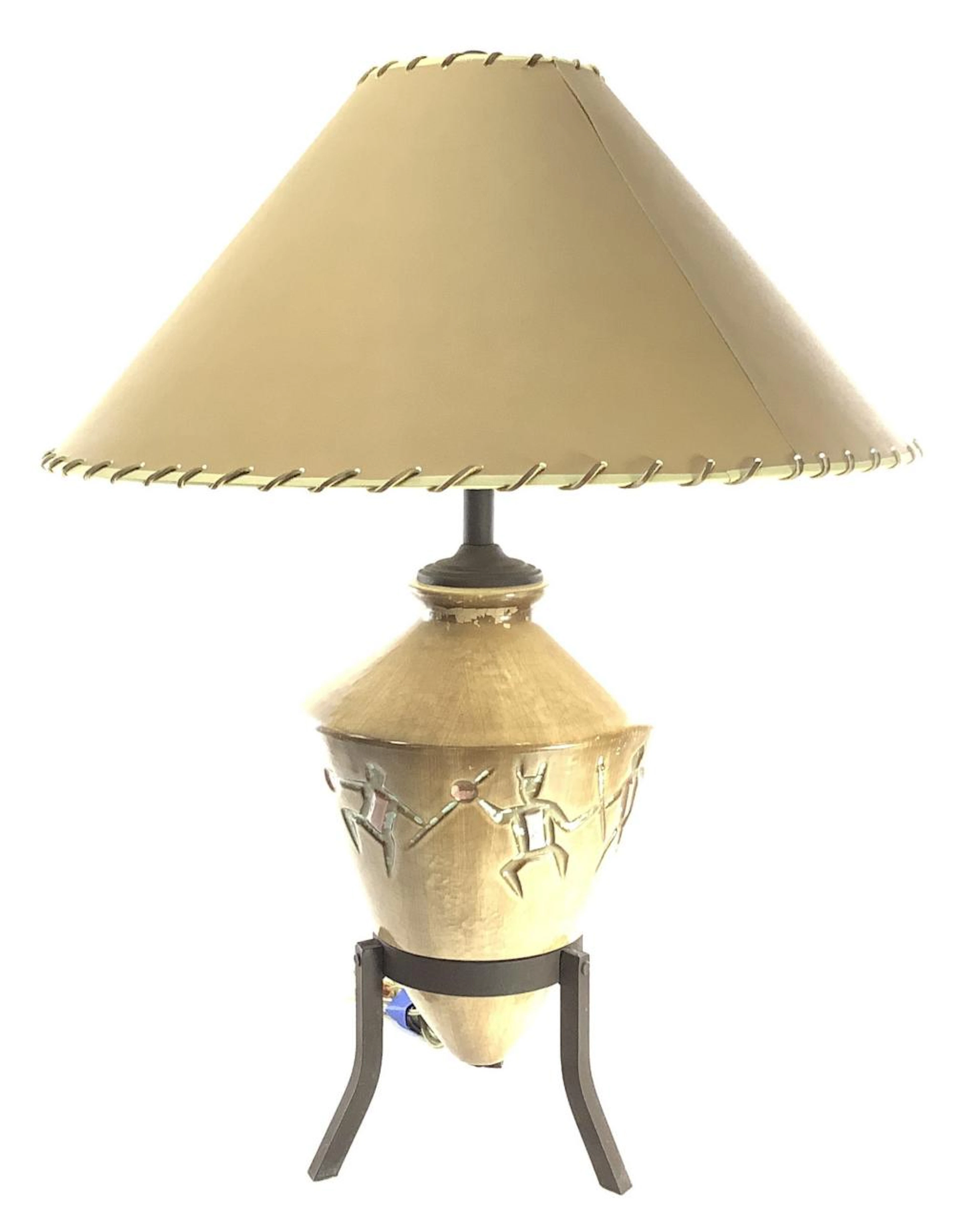 Pair Southwestern Table Lamps