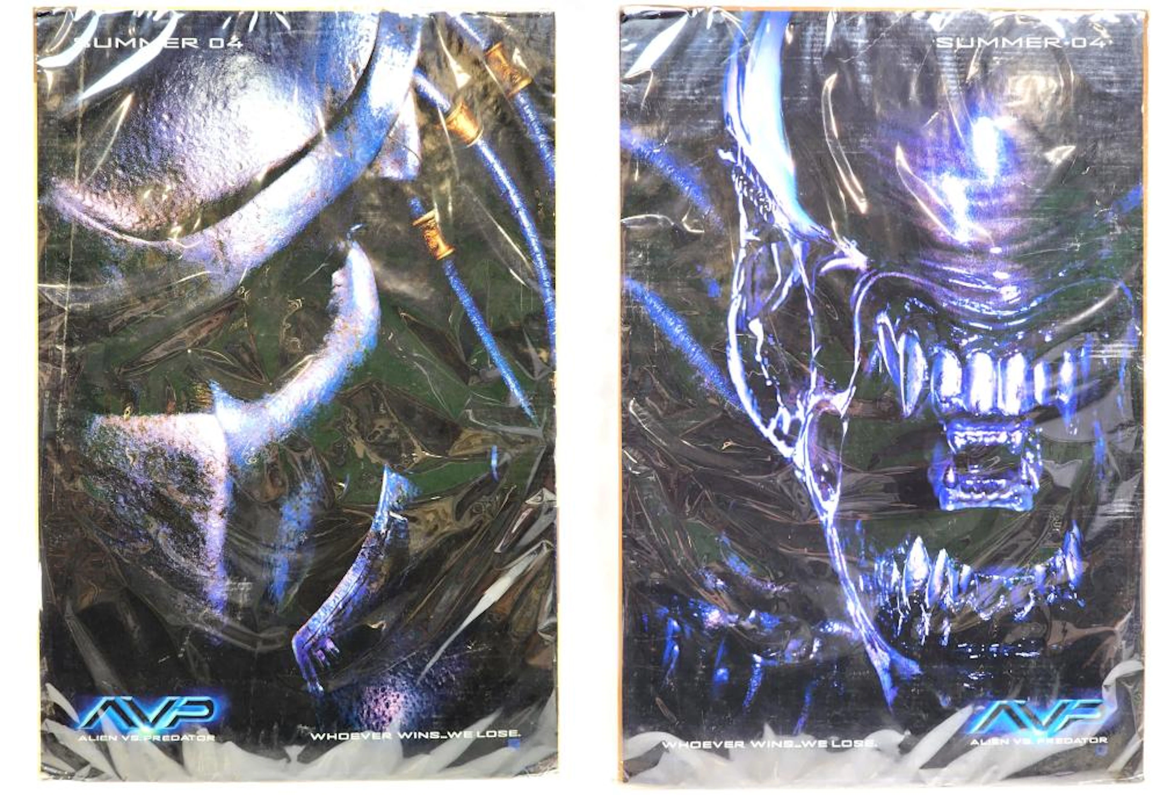 (2) 2003 20th C. Fox Alien Vs Predator Posters