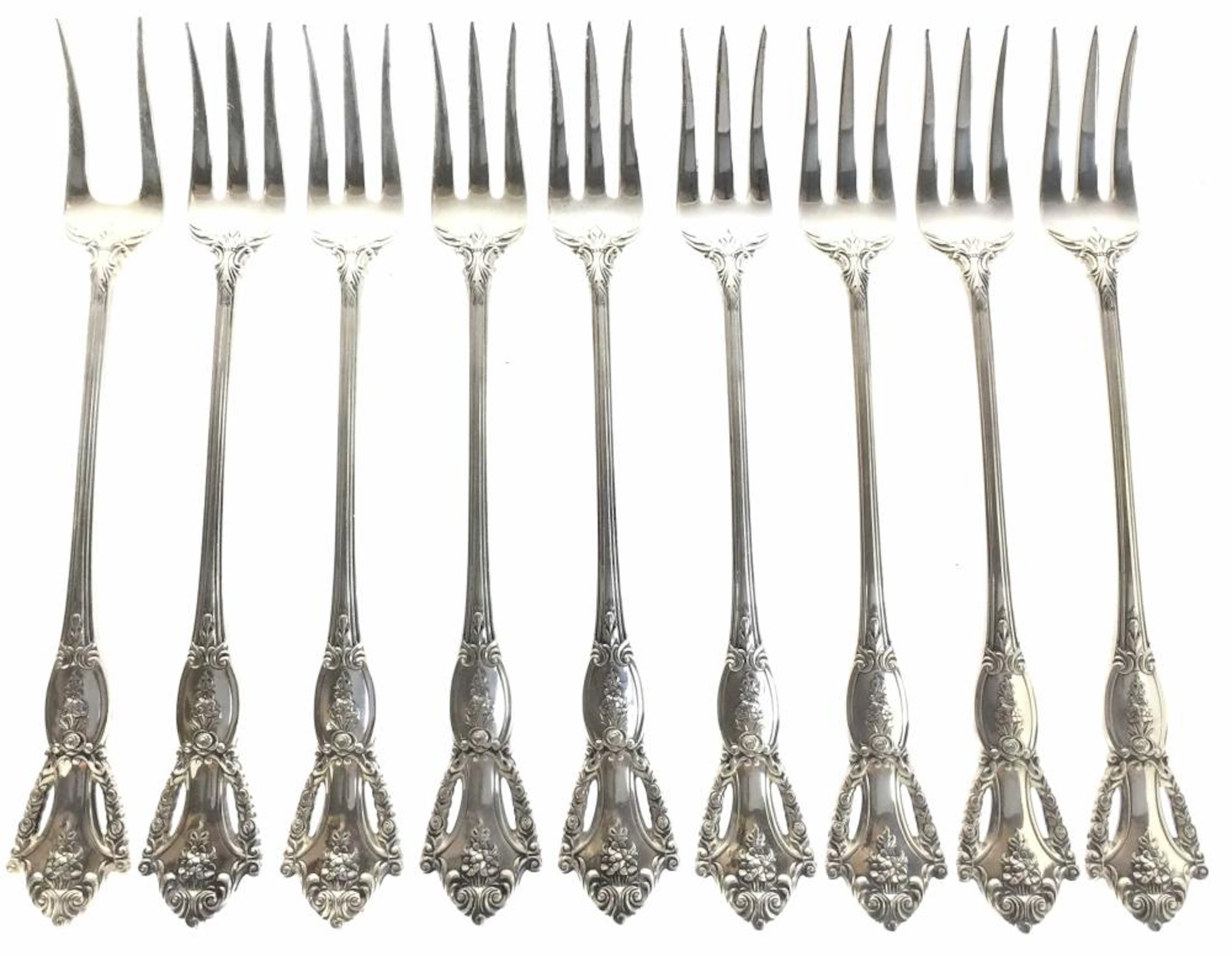 (9) Tuttle Sterling Silver ?Beauvoir? Seafood Forks