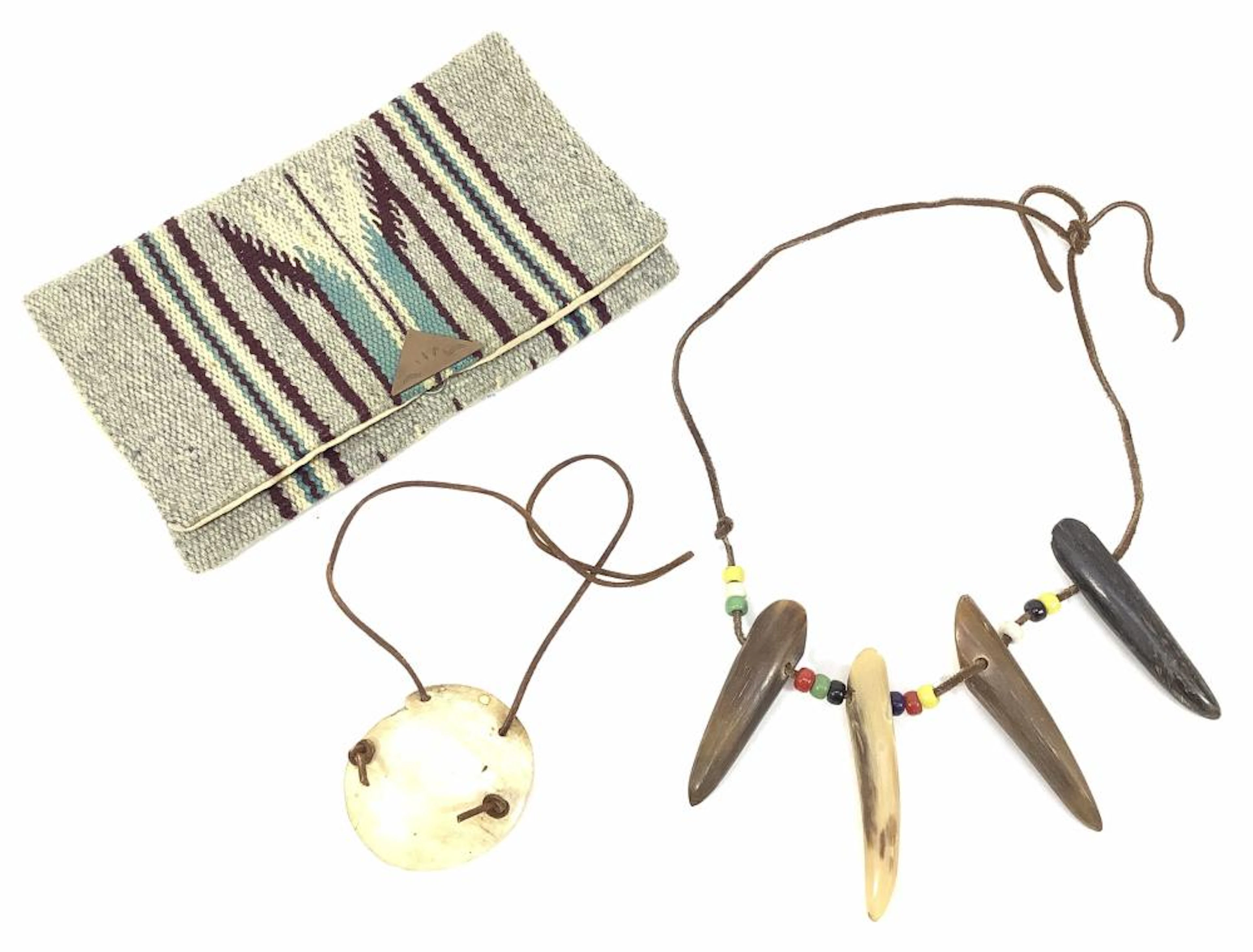 avajo Antler & Shell Necklaces, Purse