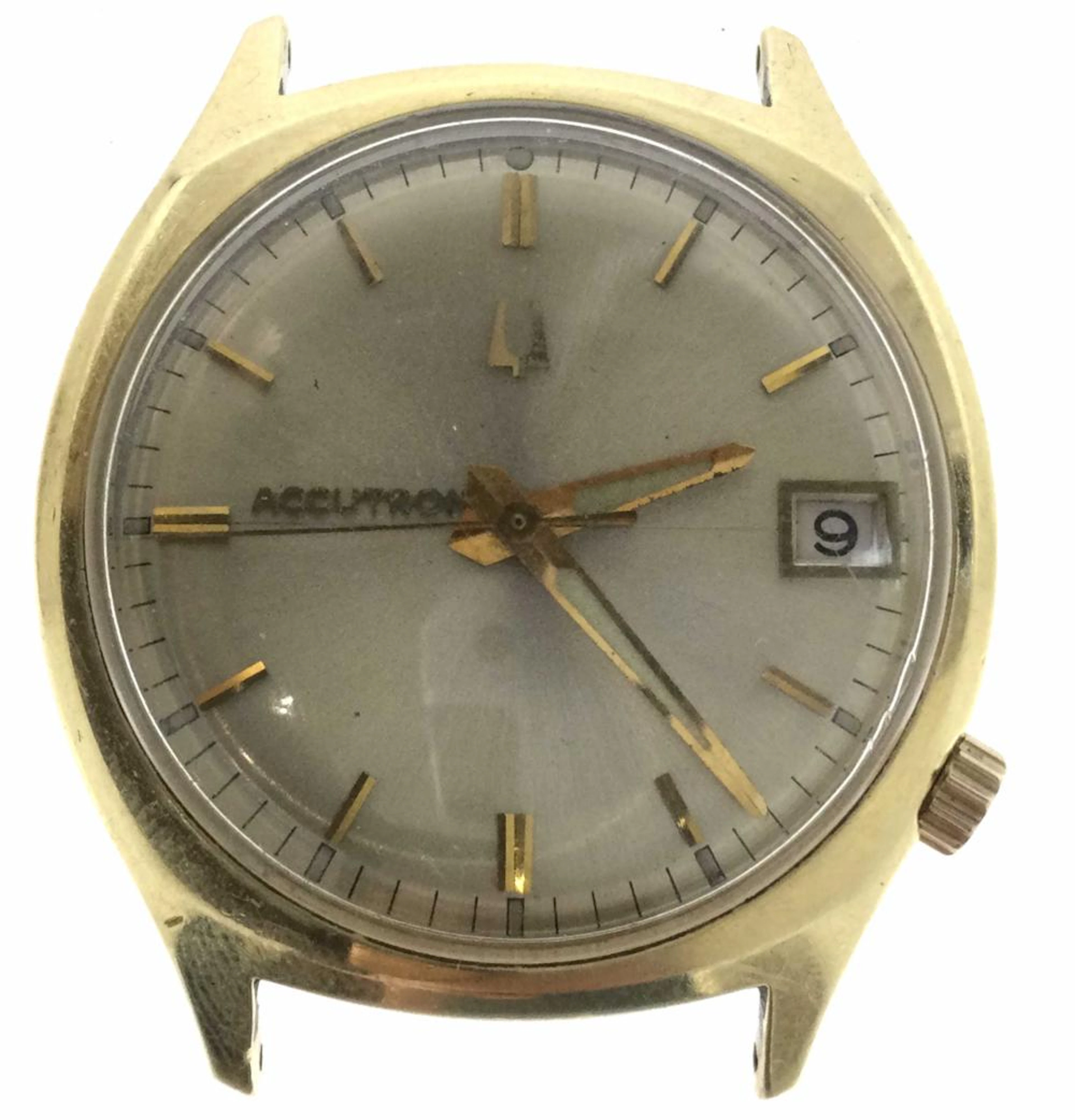 1967 14K Gold Bulova Accutron 218 D MVMT Watch