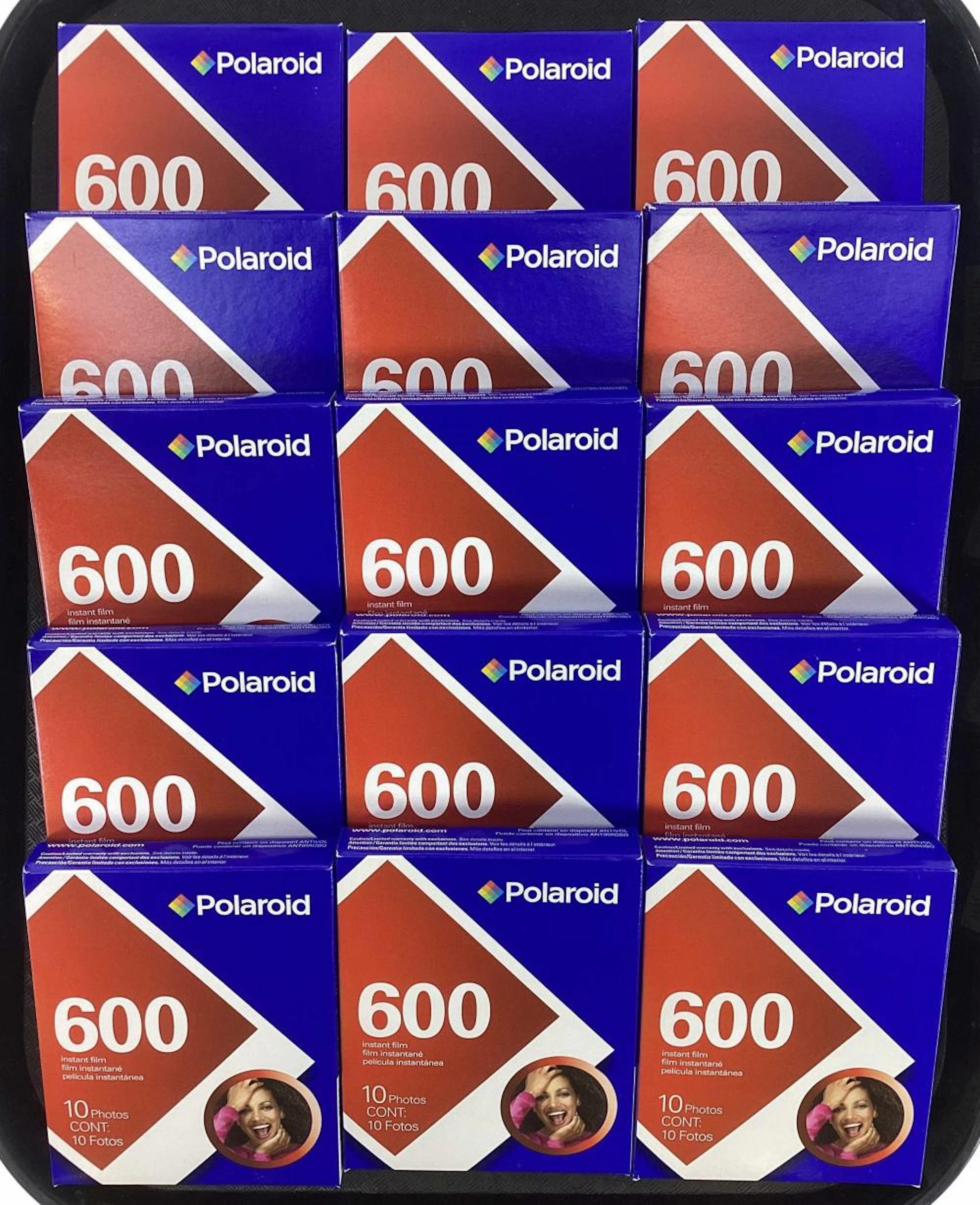 (15) Polaroid 600 Color Instant Film Packs 2009