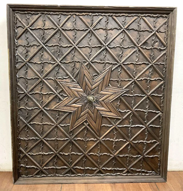 Large Carved Wood Wall Art Sculpture