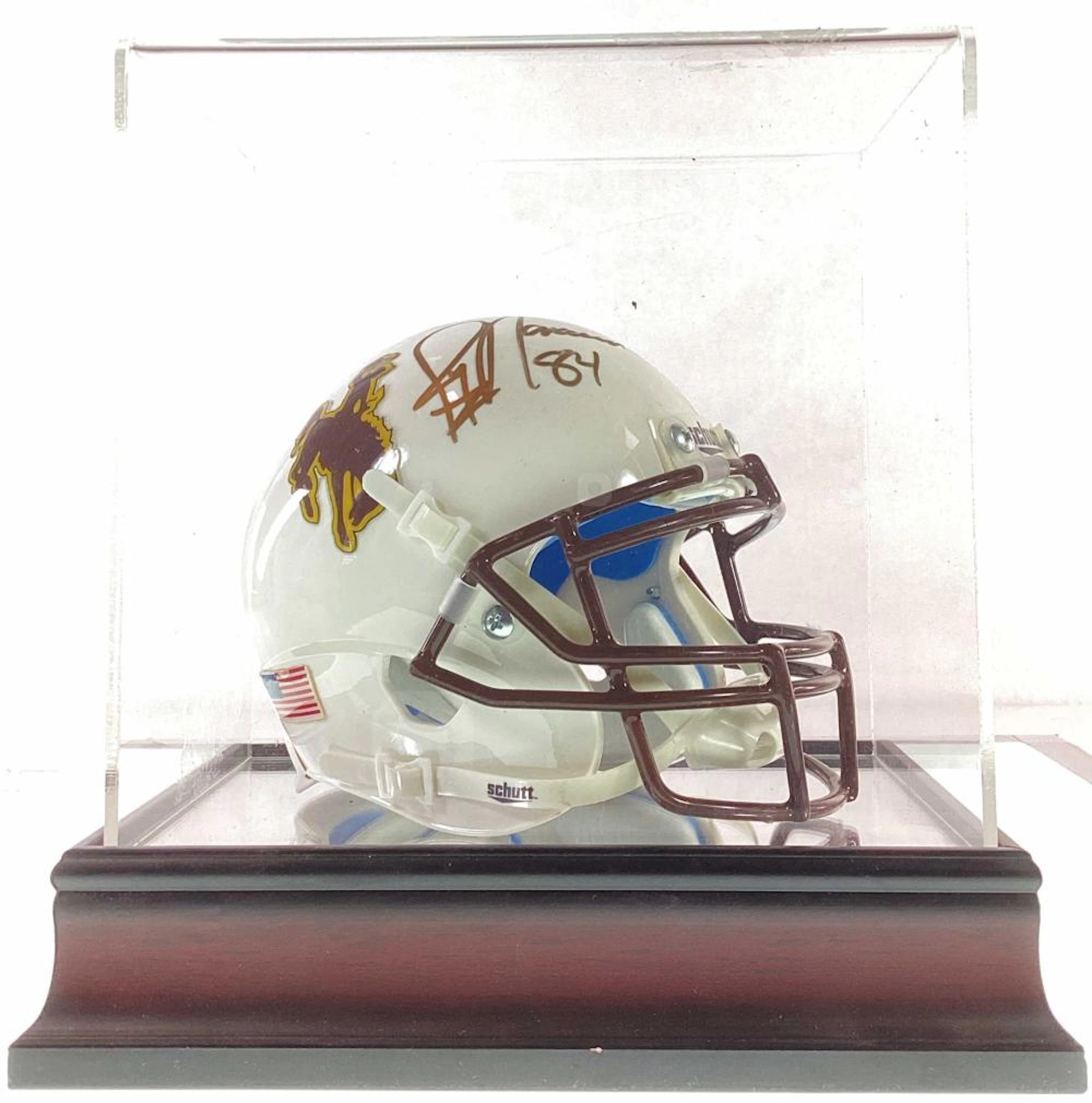 Jay Novacek Autographed Mini Wyoming Helmet