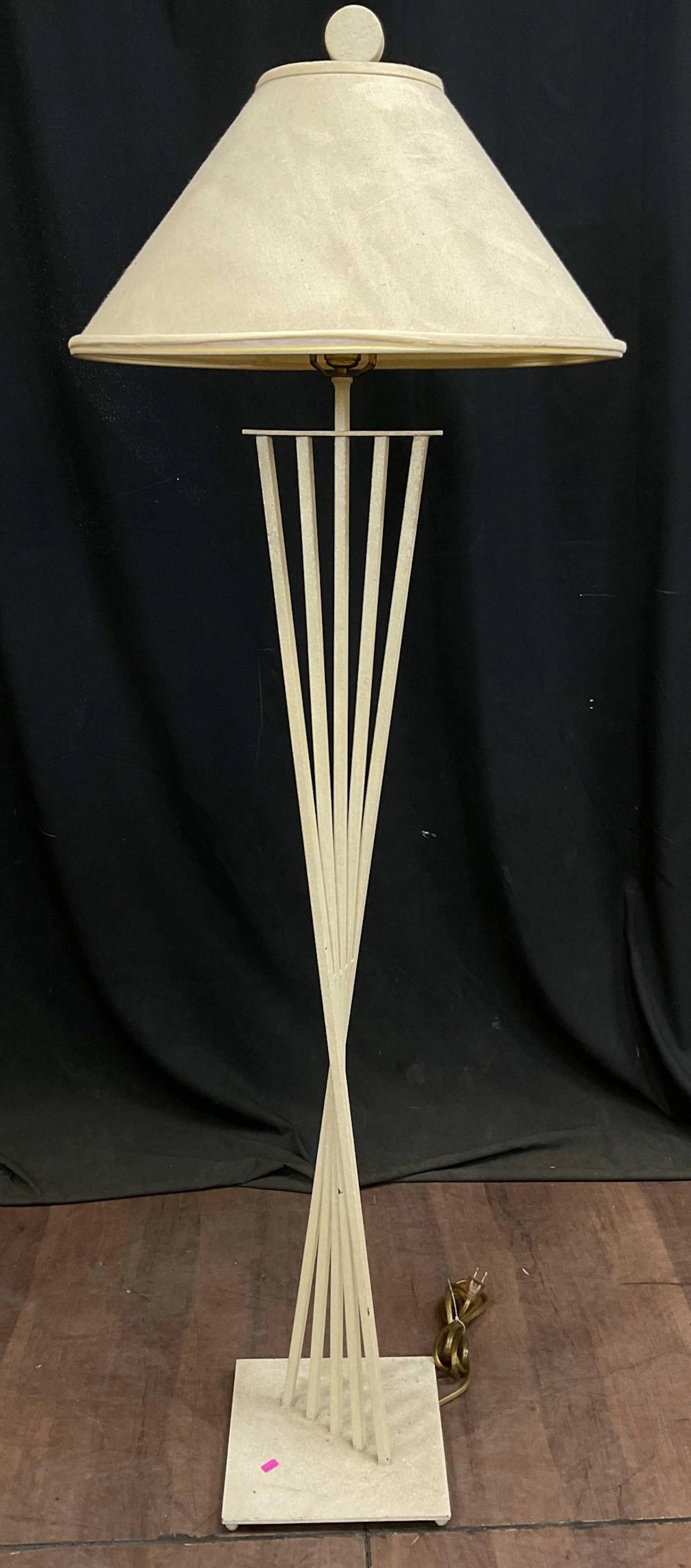 Contemporary Style Iron Floor Lamp w/ Shade