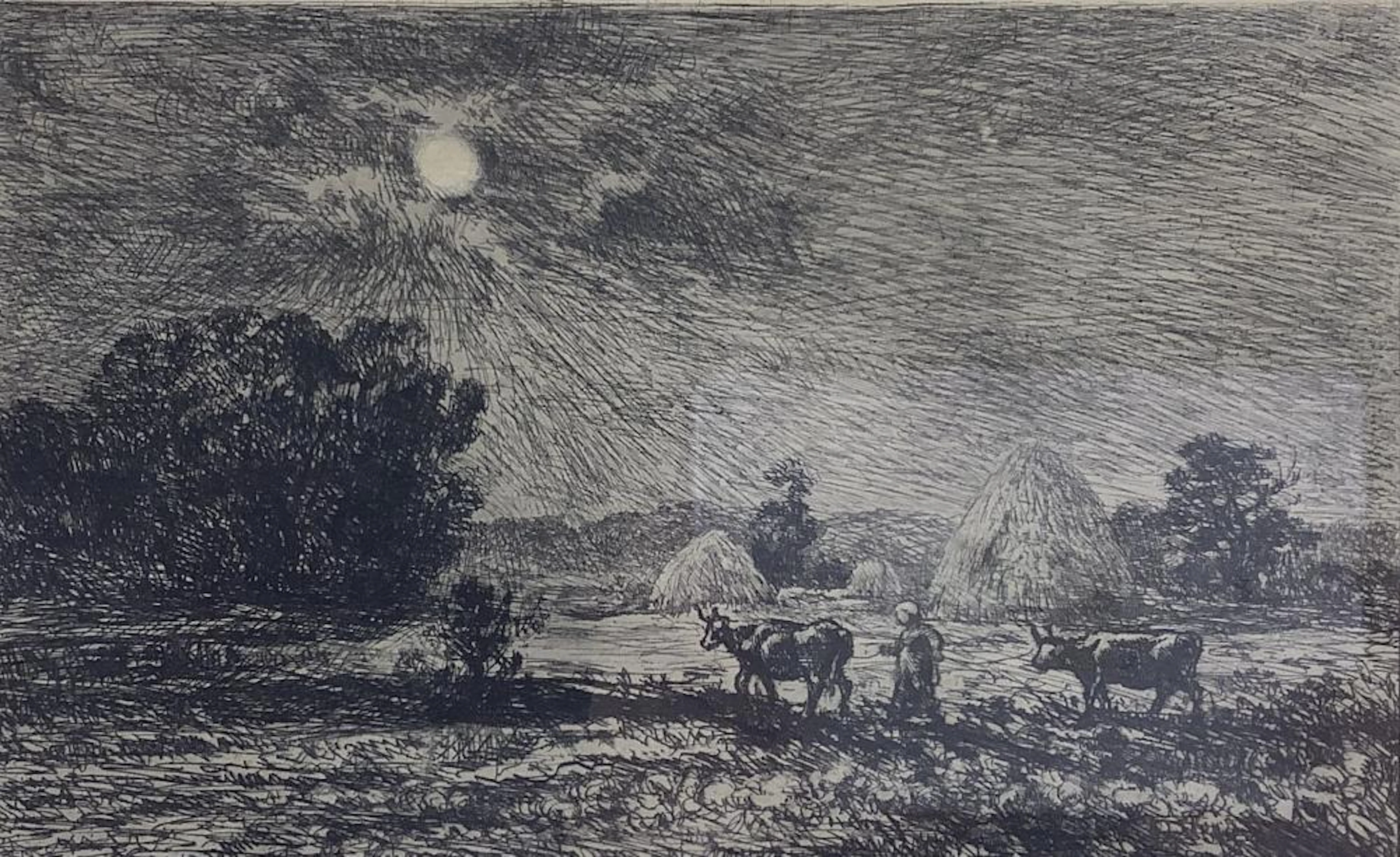 Charles Francois Daubigny (1817-1878) Etching