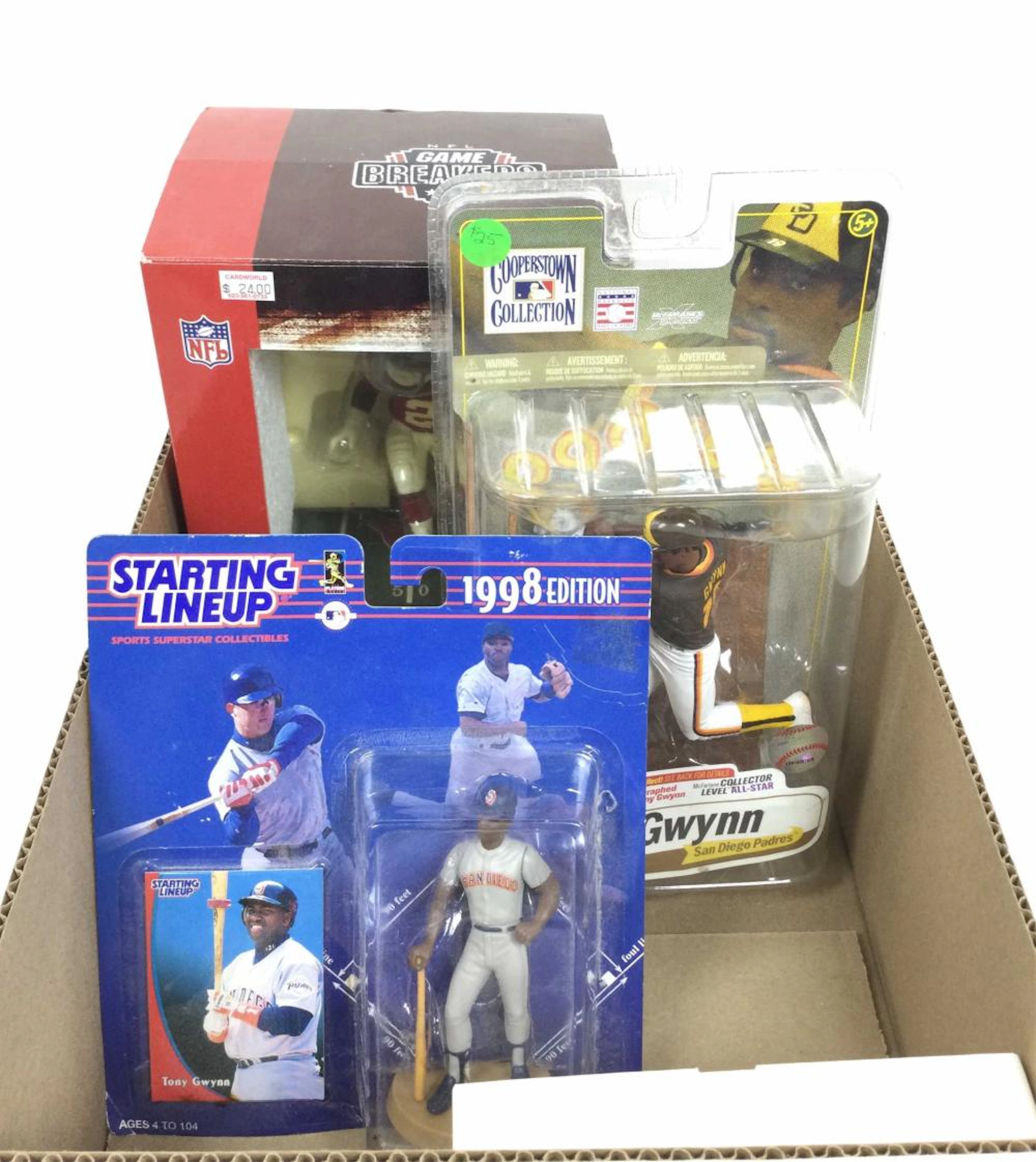 (4pc) Baseball & Football Action Figures