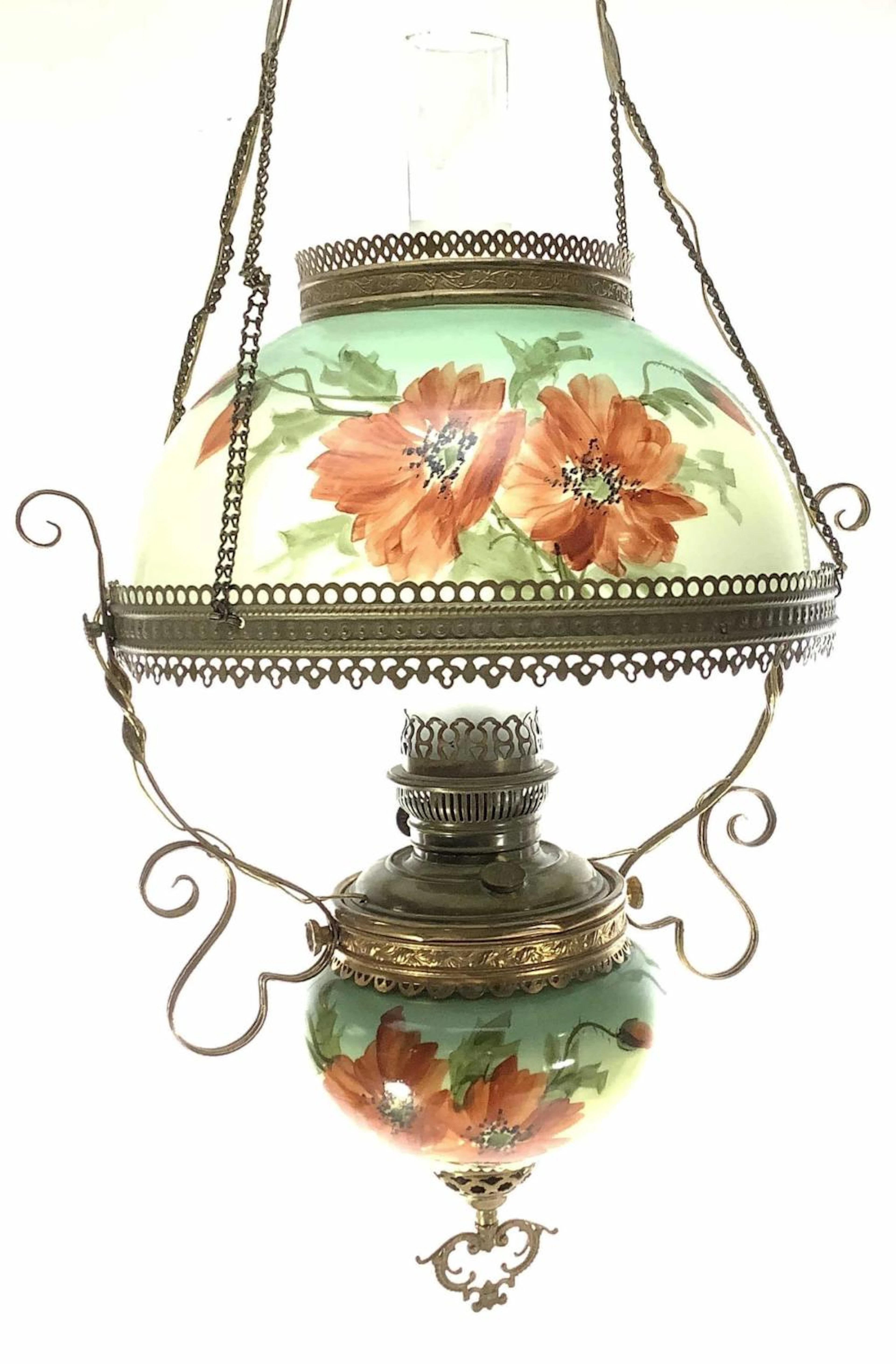 Victorian Rayo Electrified Pendant Lamp