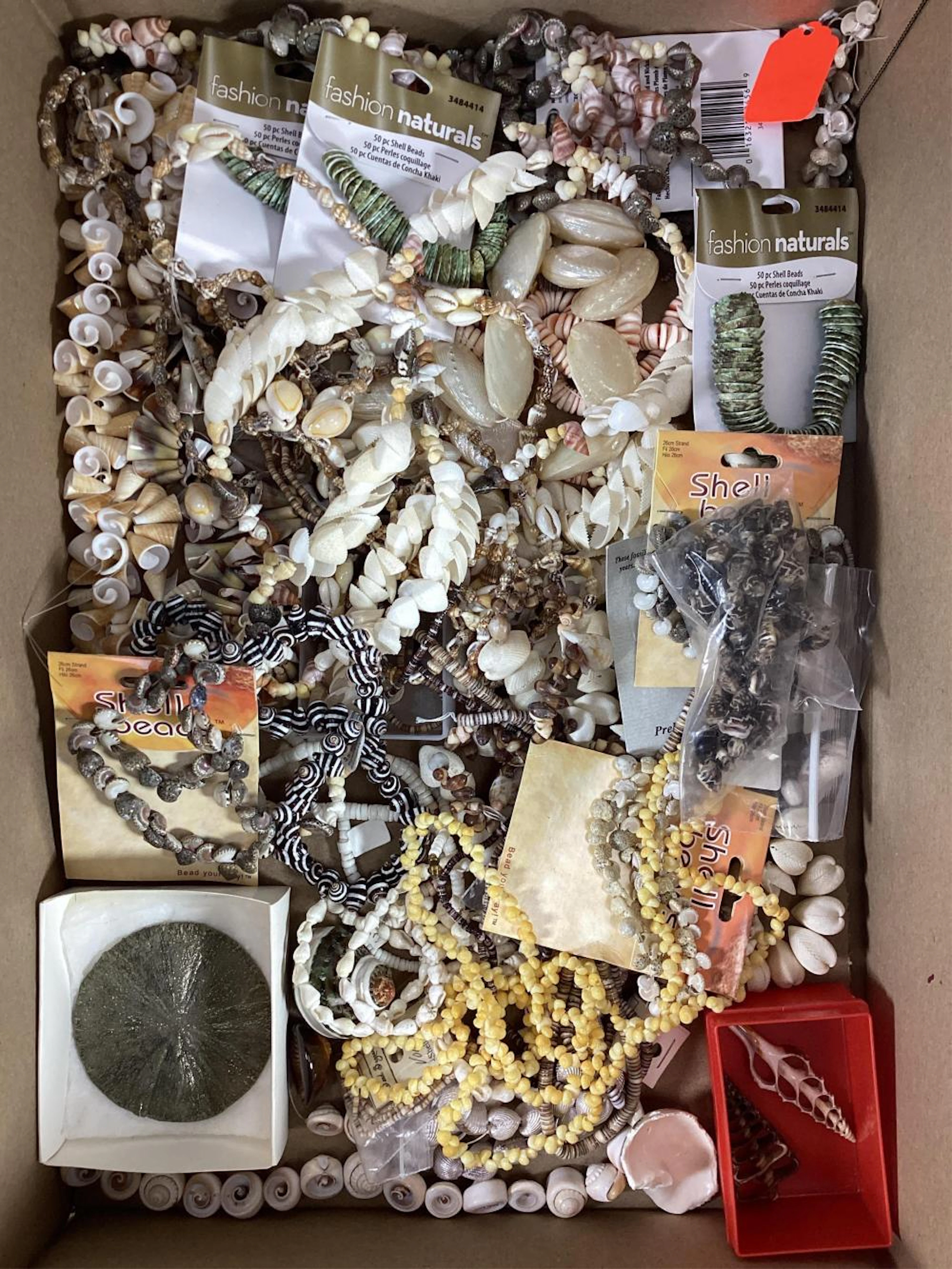 Shell Bead Necklaces & Pyrite Shells
