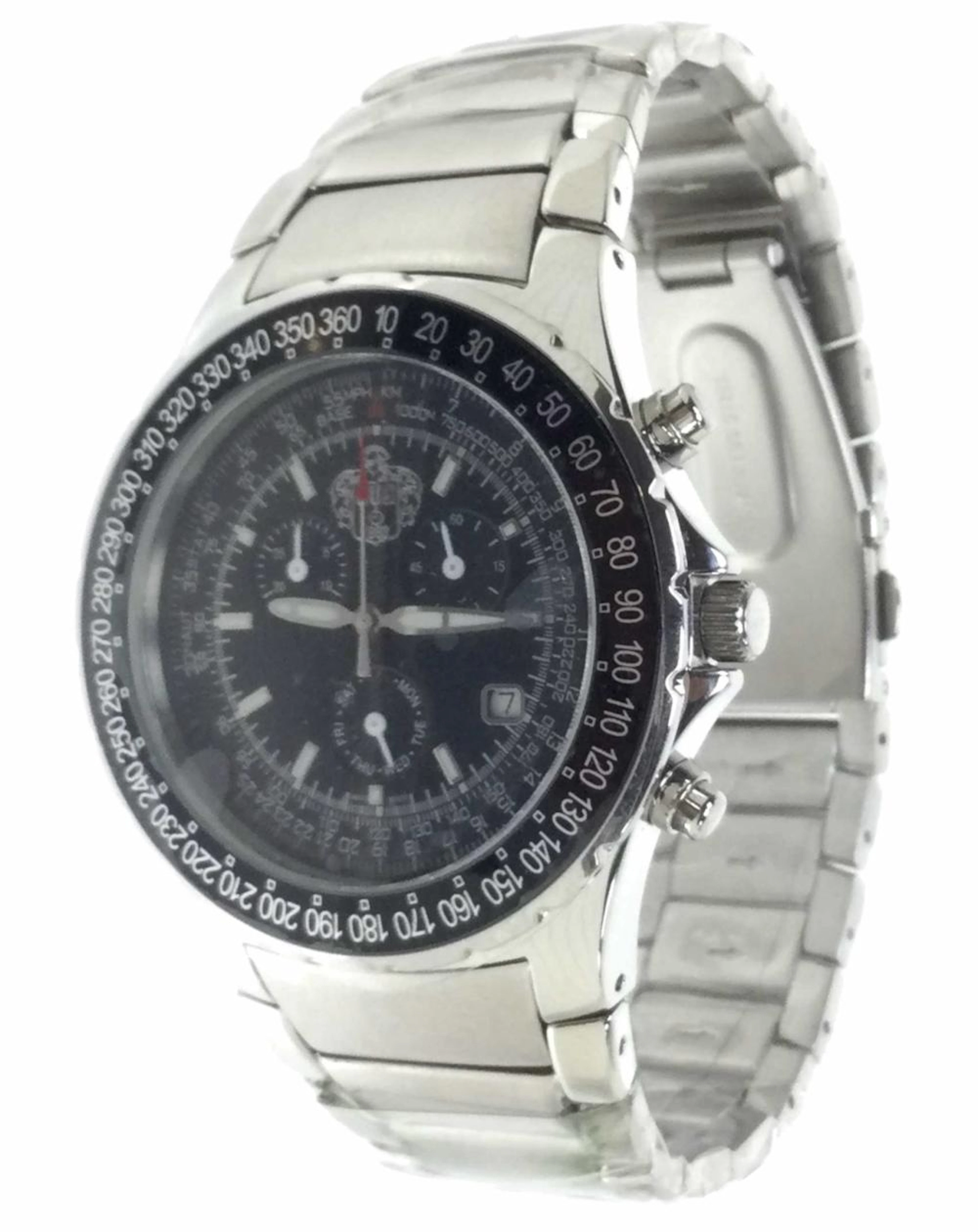 Sug Aviator Chrono 1883 Stainless Wrist Watch