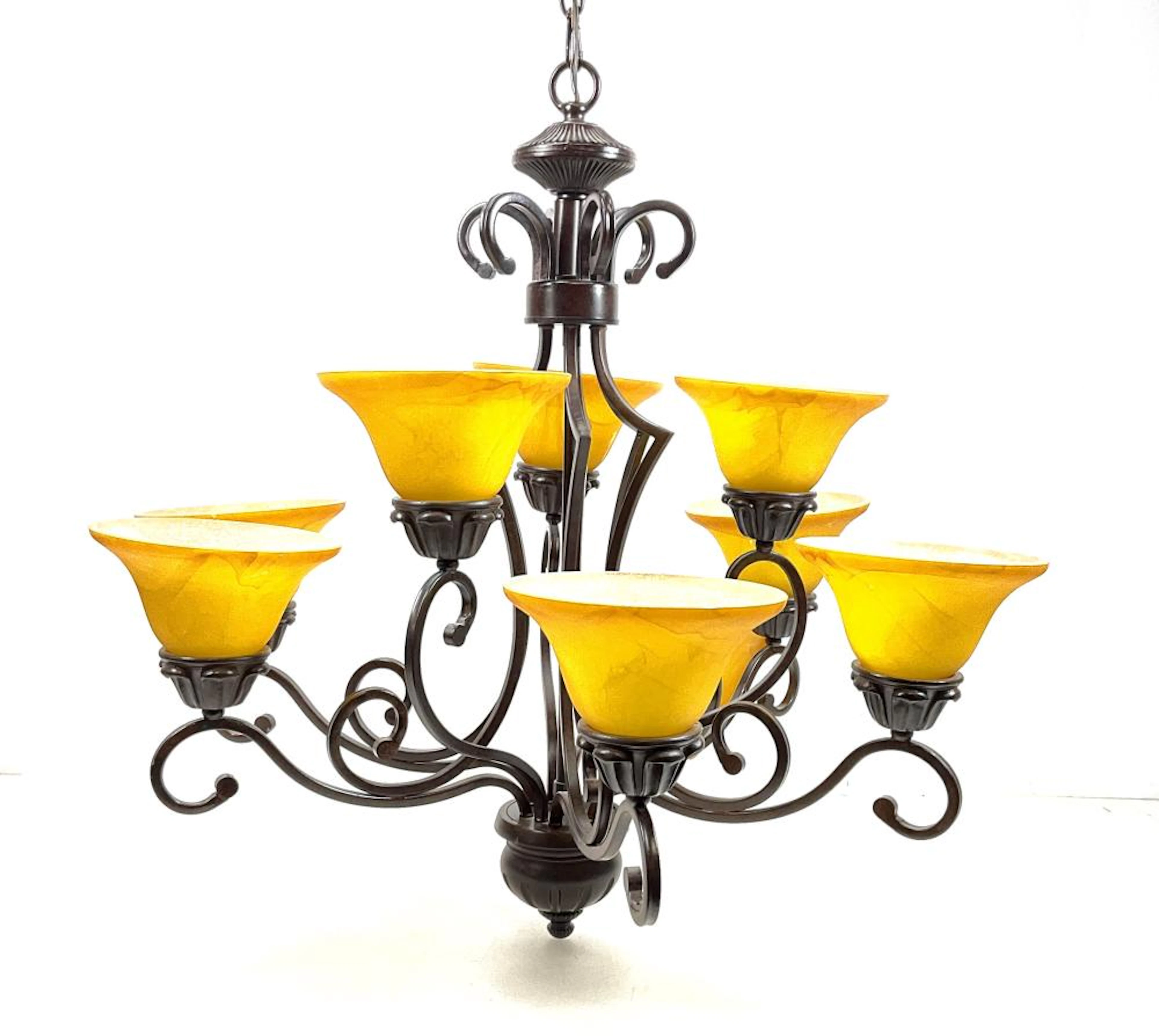 Traditional Style 9-light Electric Chandelier