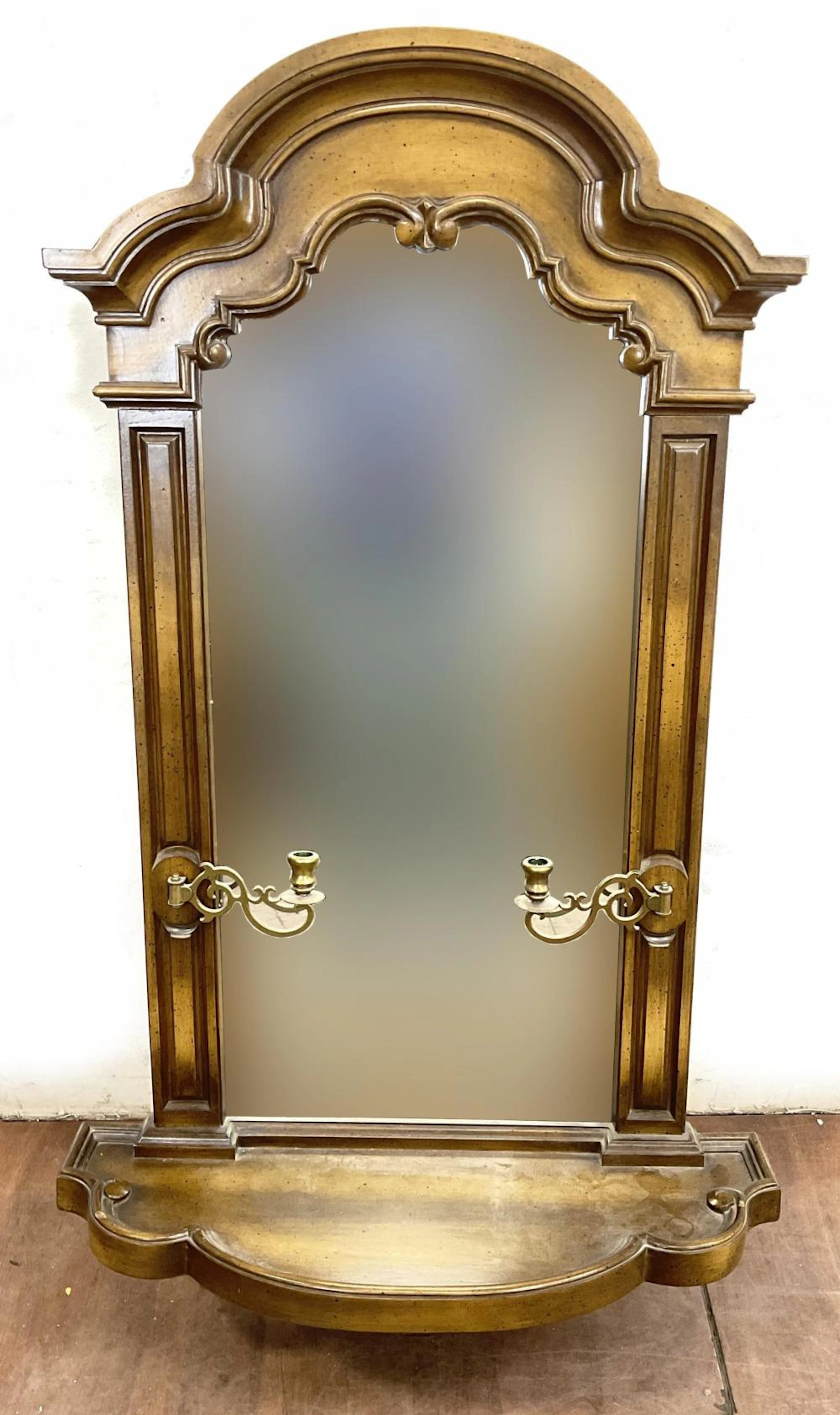 Traditional Pier Wall Mirror w/ Candle Sconces
