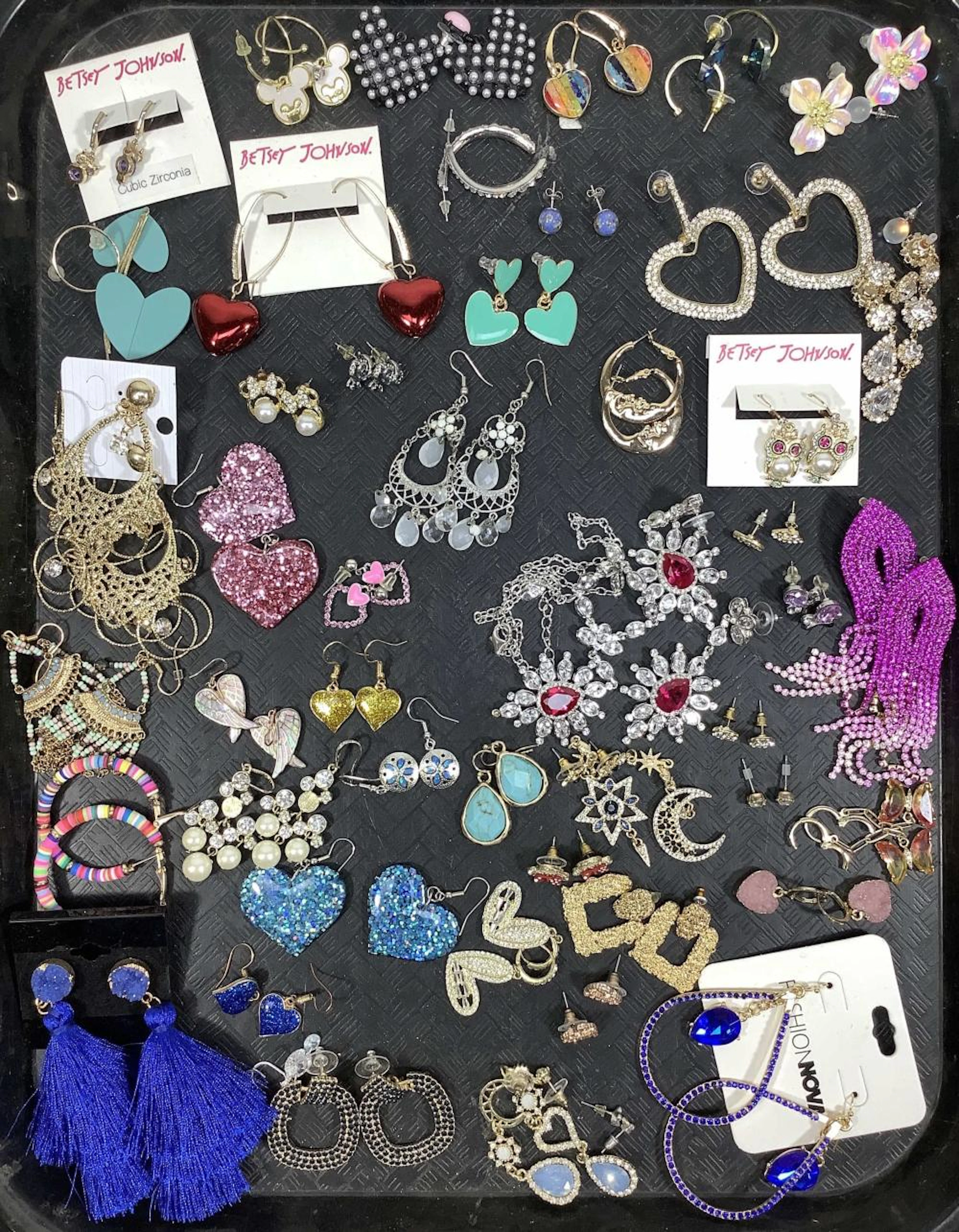 (50) Costume Jewelry, Betsey Johnson, Fashion Nova