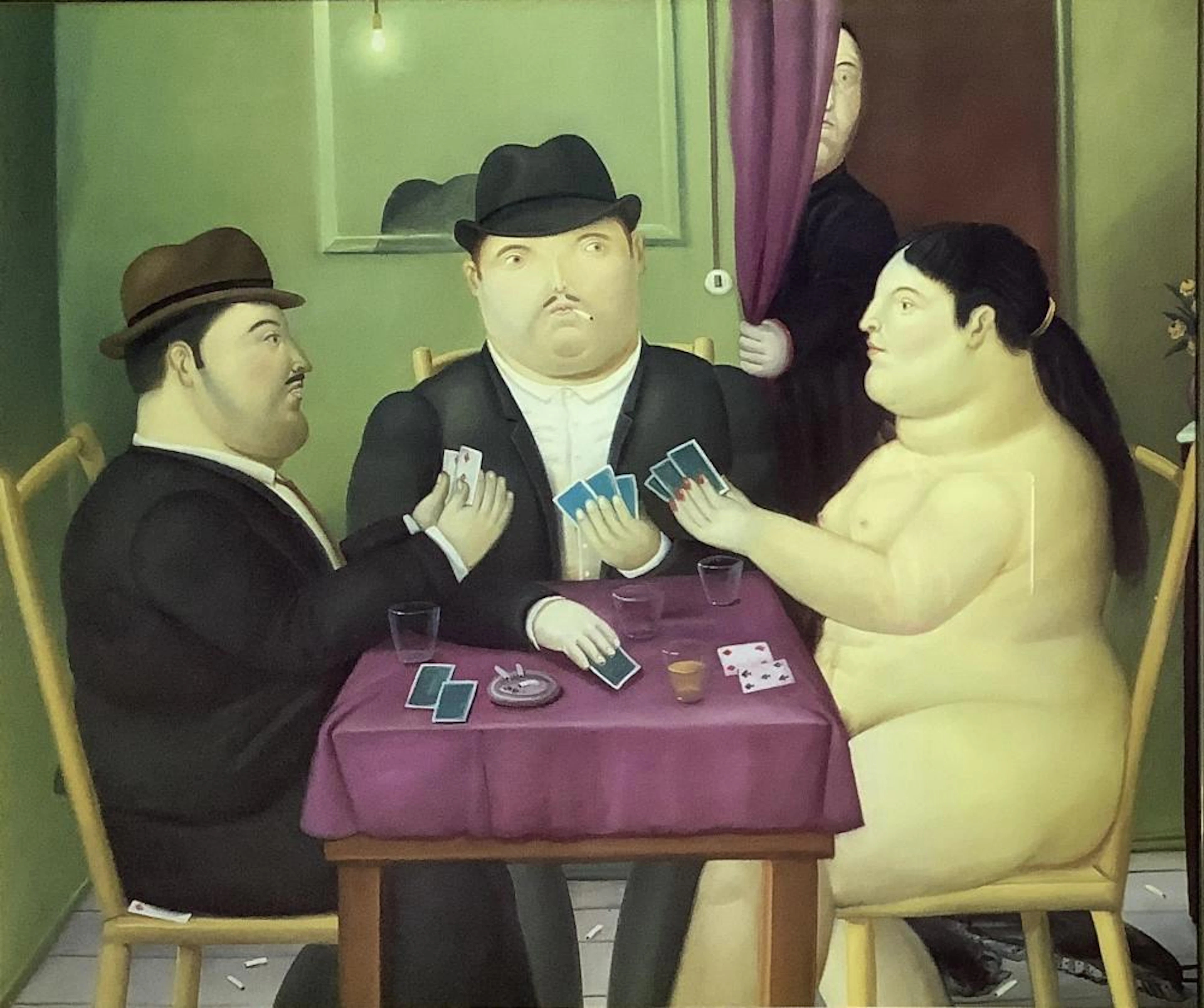 Fernando Botero 'Card Players' Framed Print