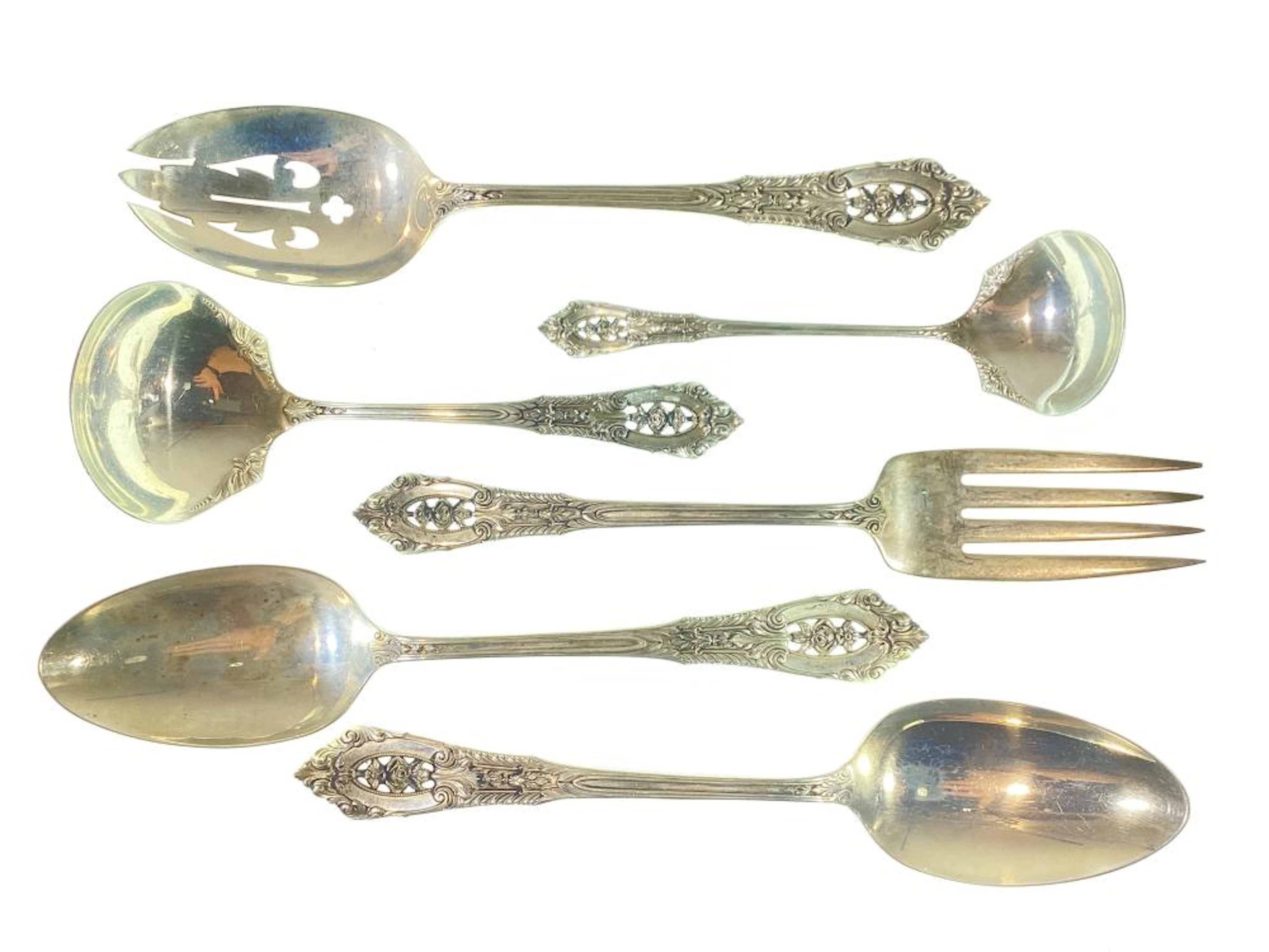 (6) Wallace Sterling Silver Serving Utensils