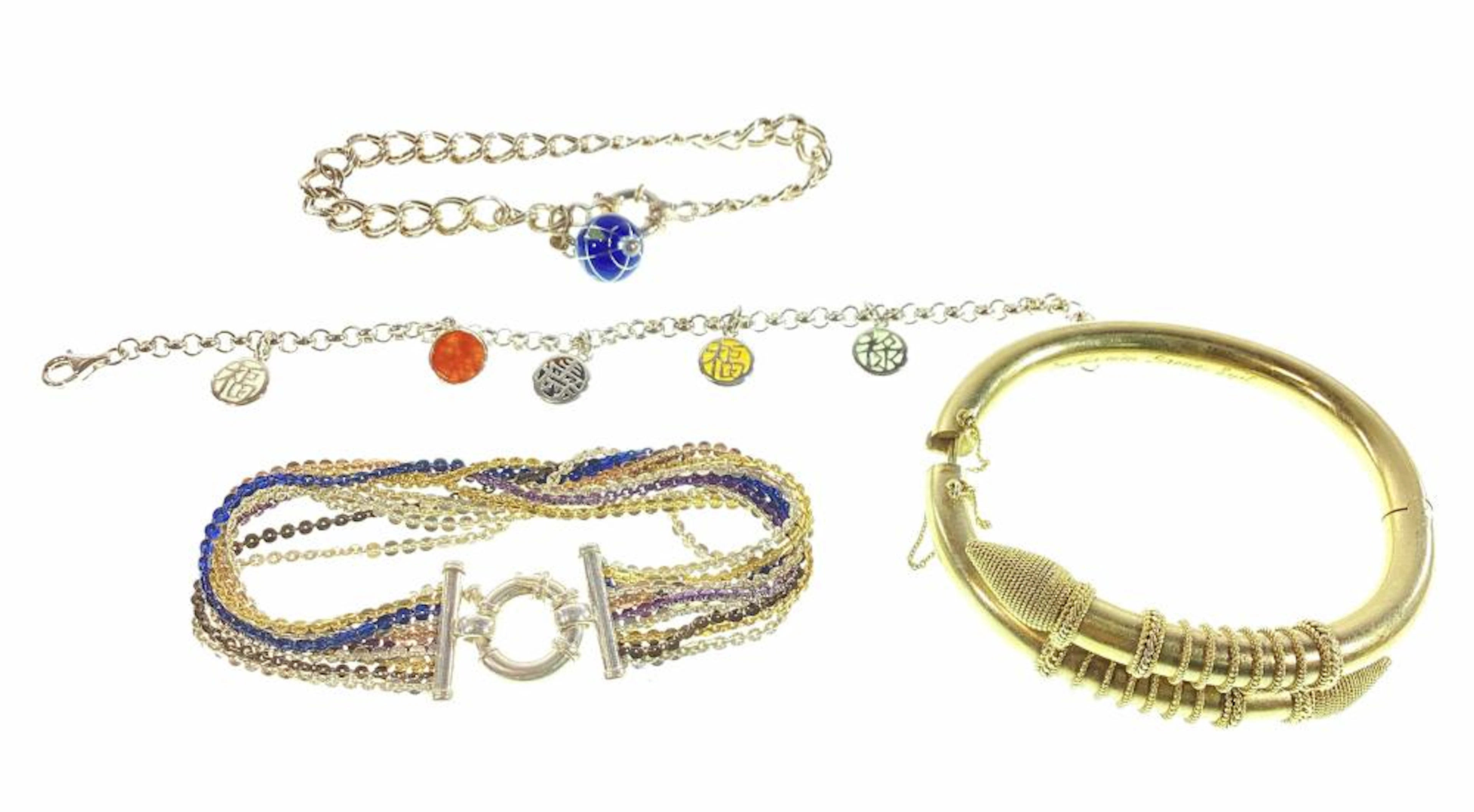 (4) Assorted Sterling Silver Bracelets