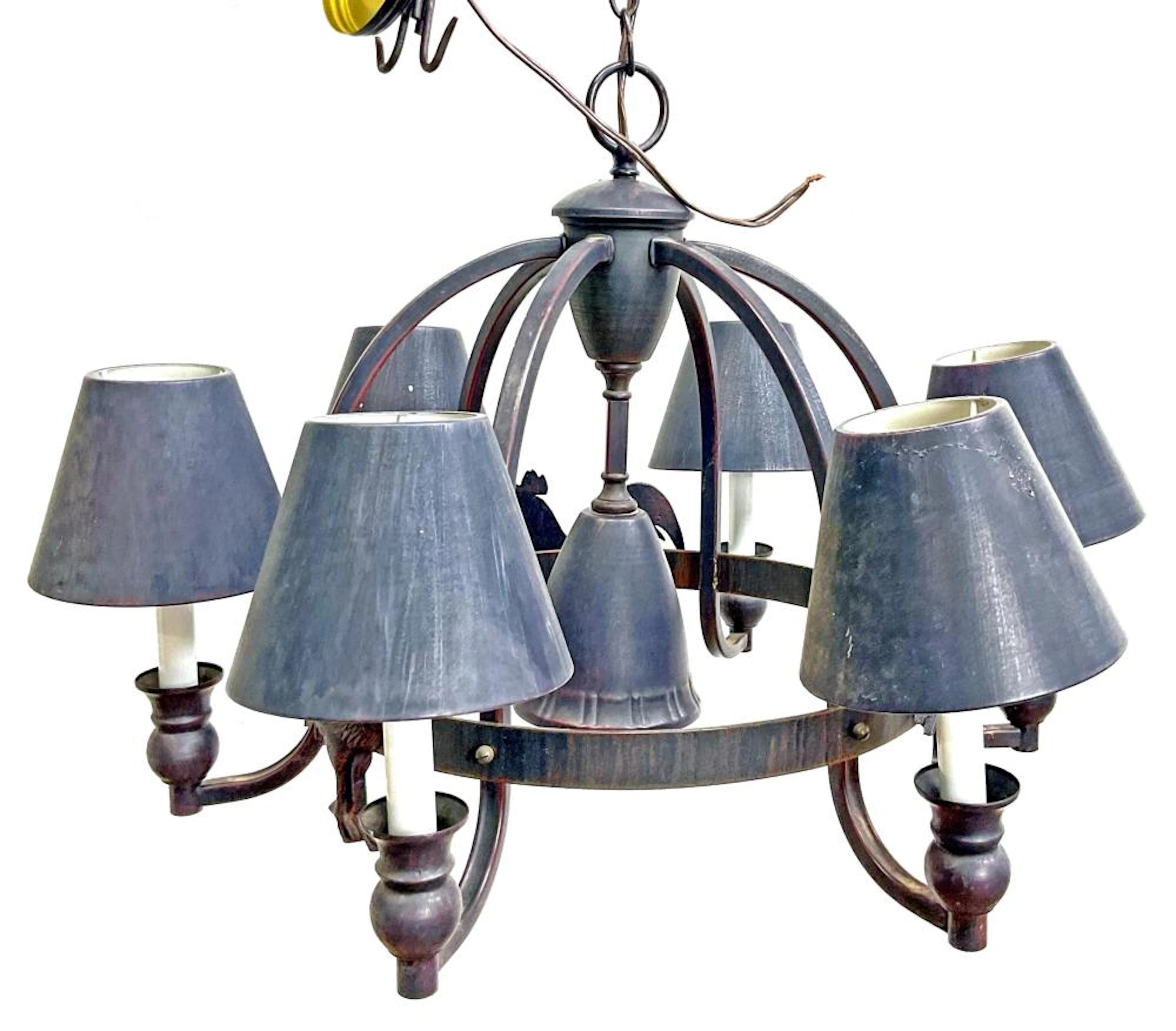 Traditional Style 7-light Chicken Chandelier