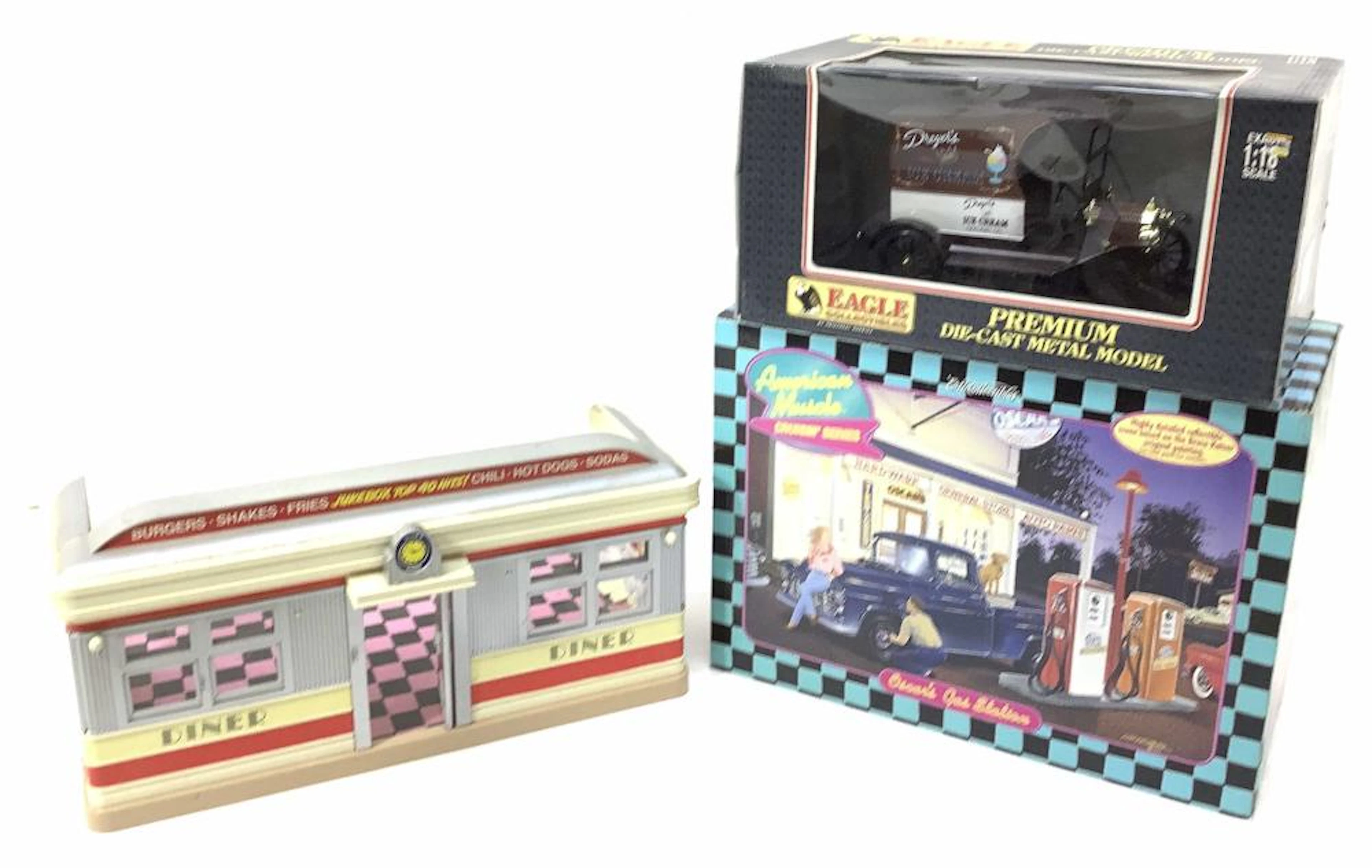 (3pc) American Muscle Diner, Oscars Gas Statio
