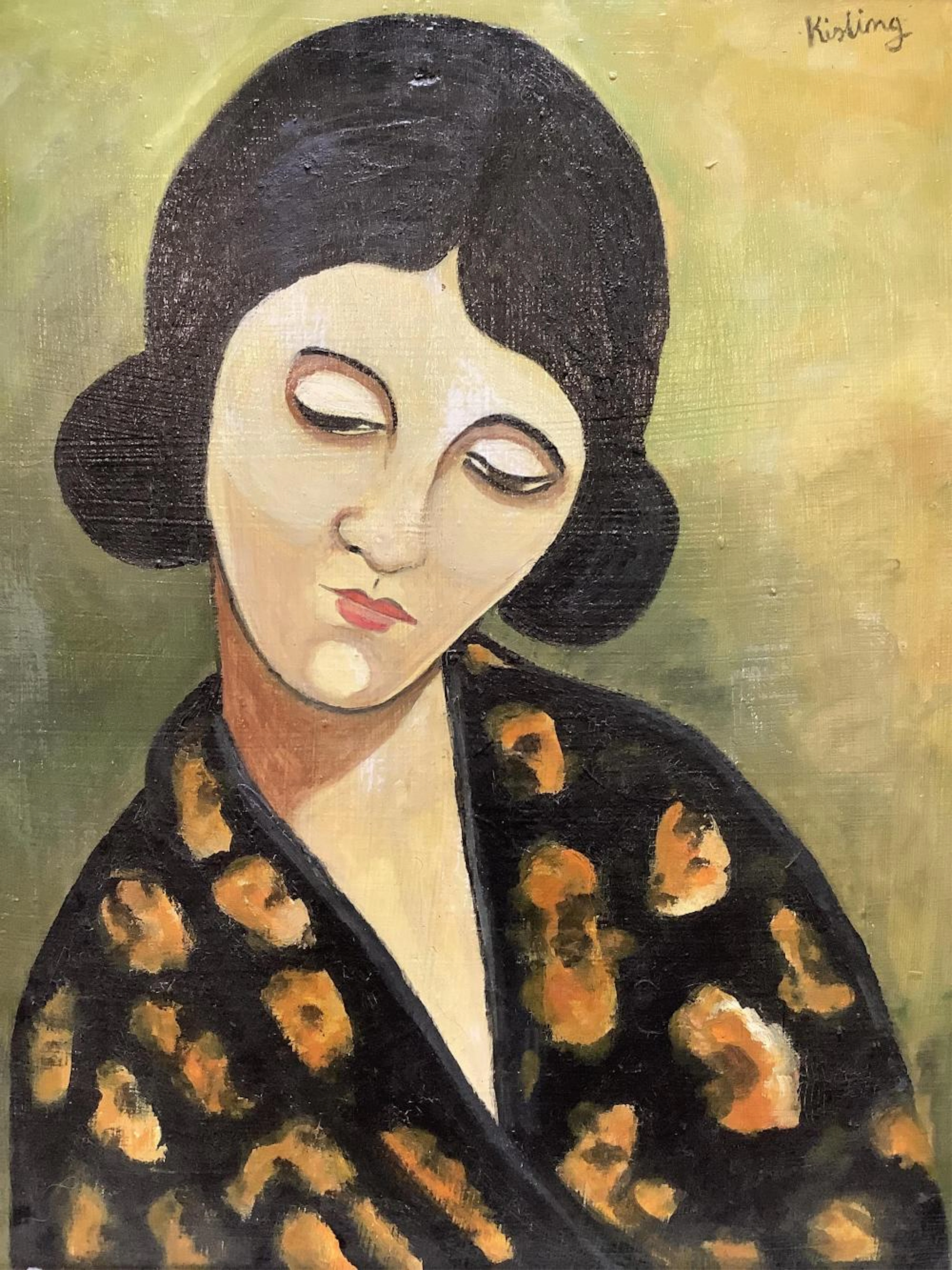 In the Manner of Moise Kisling (1891-1953) Oil On Canvas
