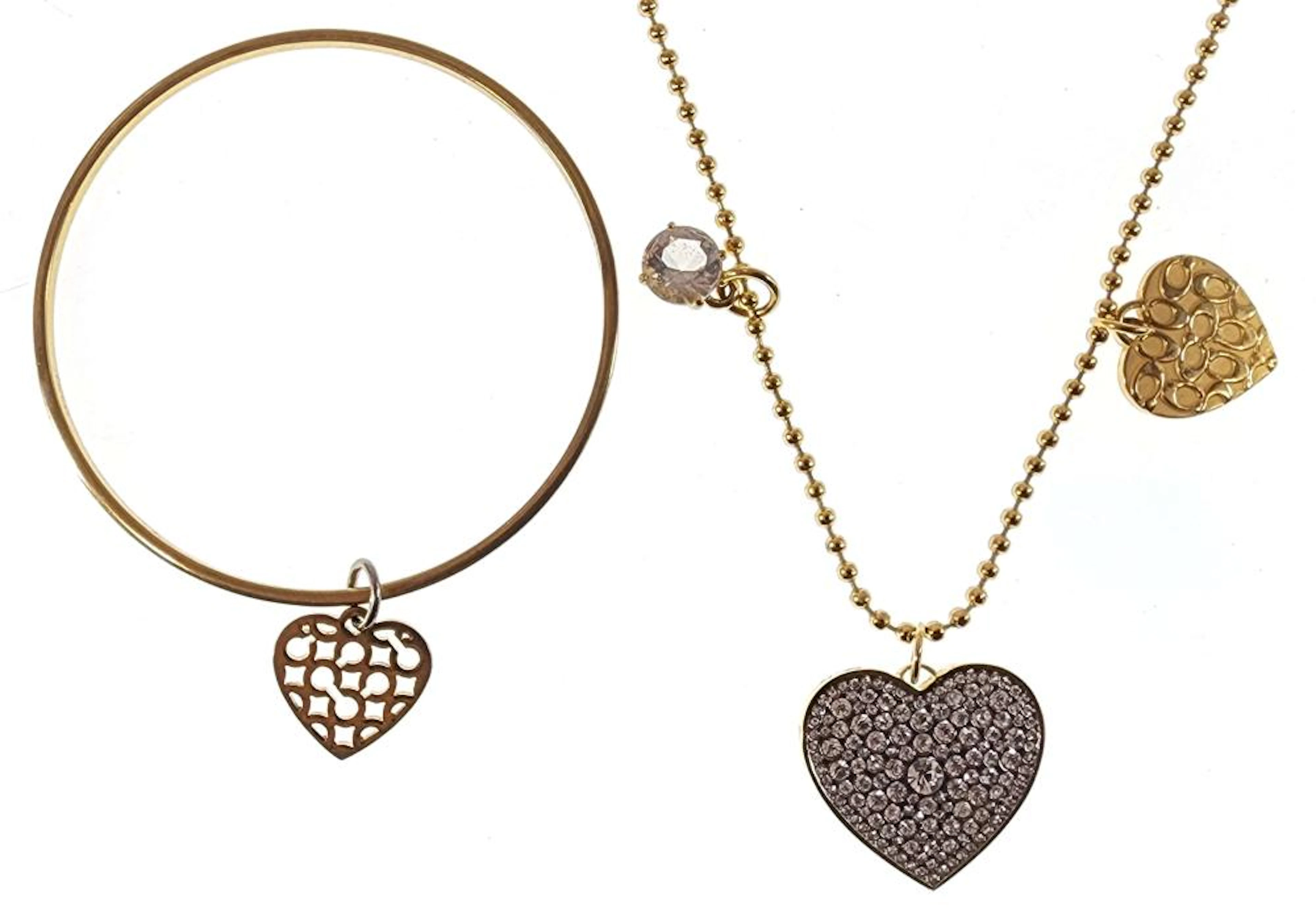 (2pc) Coach Designer Bracelet & Necklace