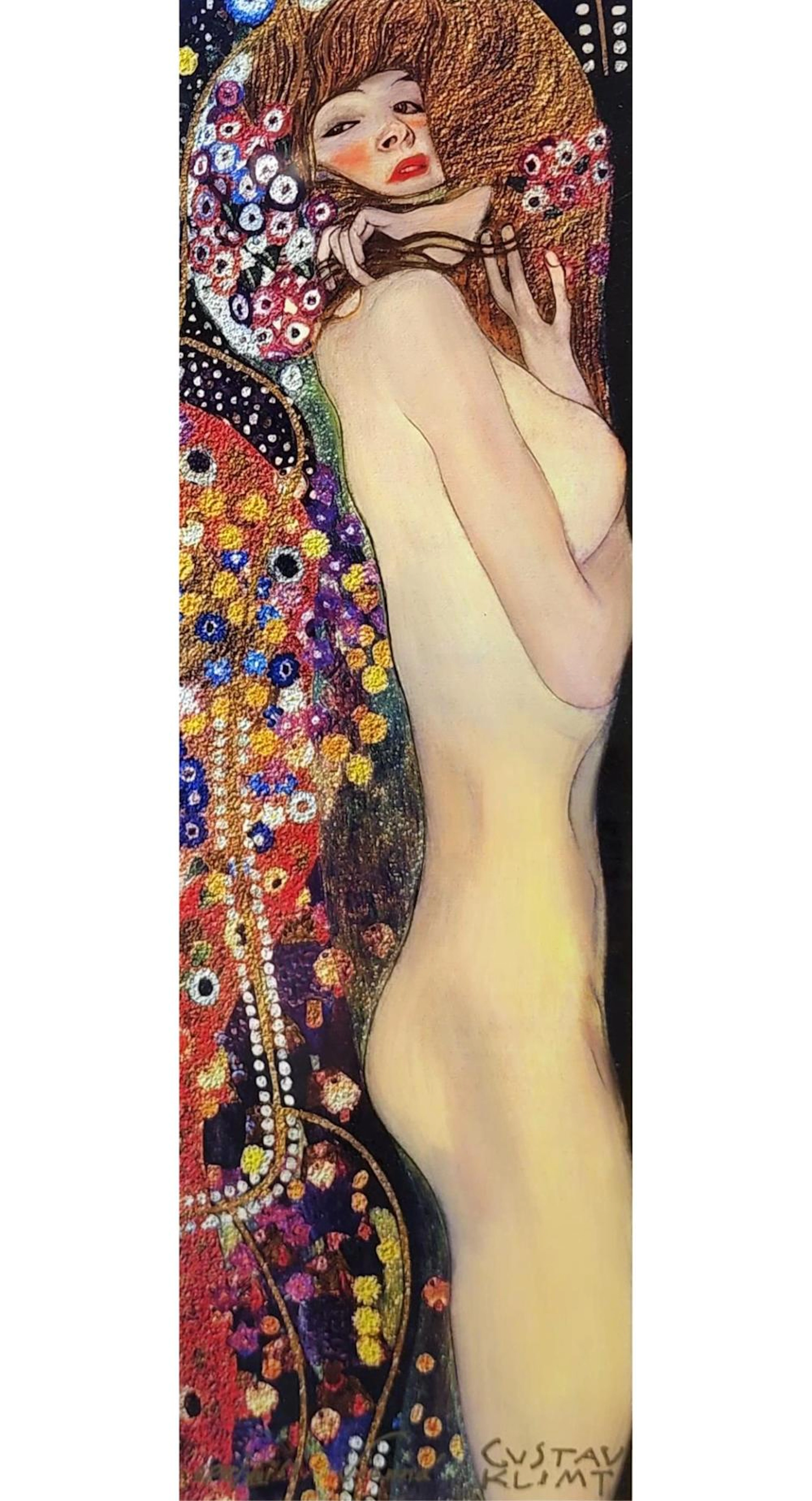 Gustav Klimt "Sea Serpent" Litho Signed In Plate