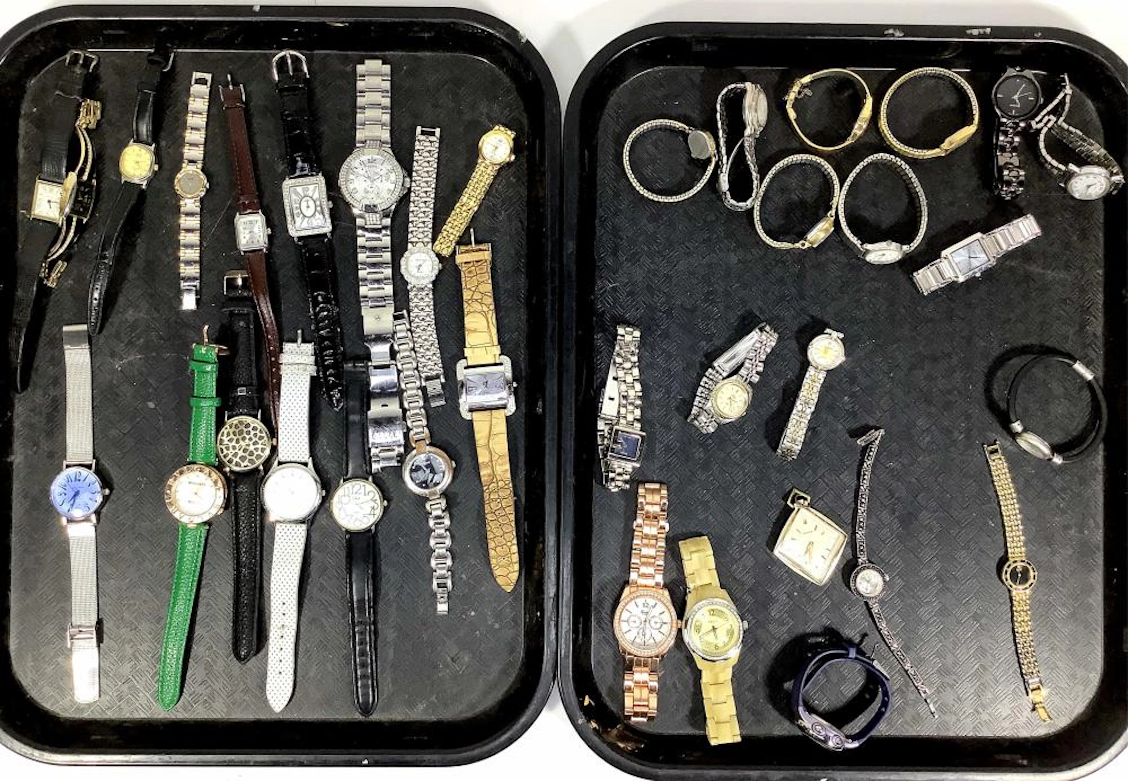 (35) Assorted Wrist Watches, Seiko, Timex, Geneva