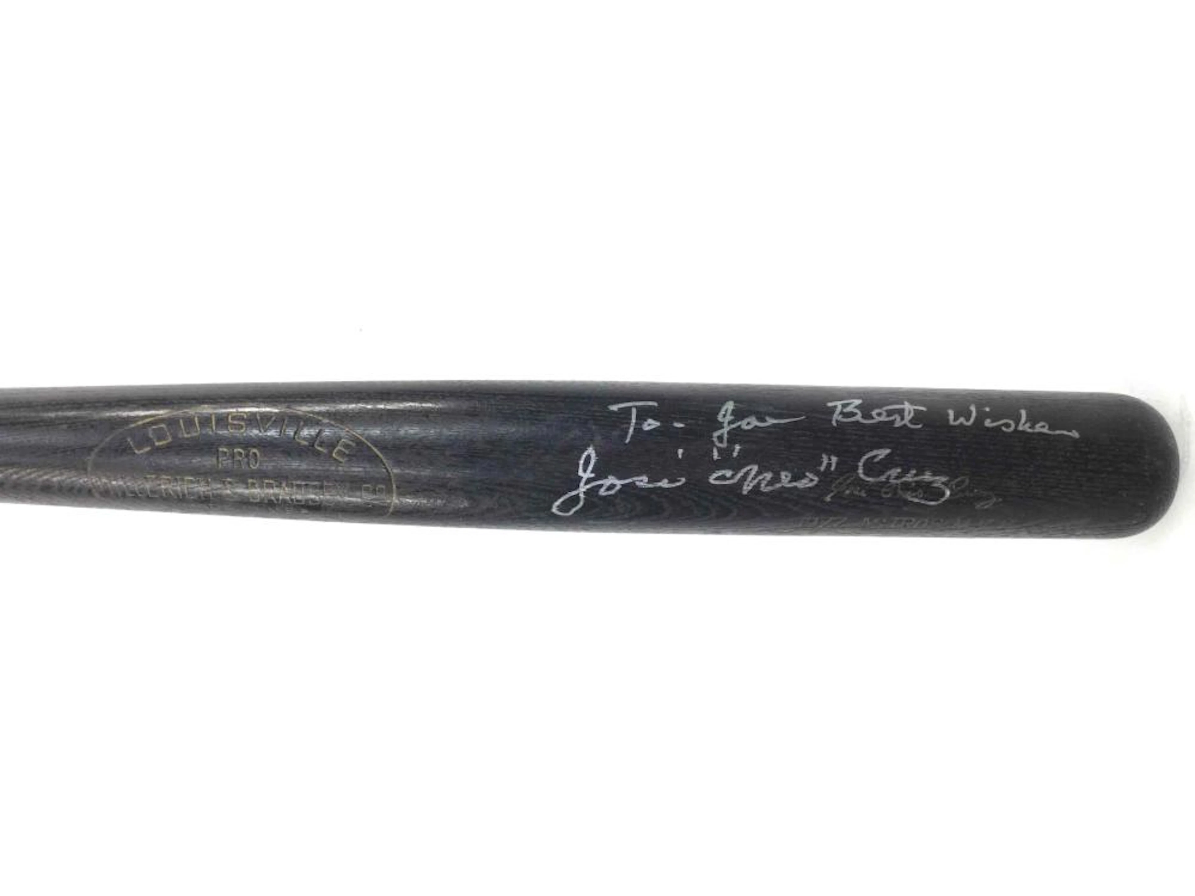 Jose Cruz Autographed Baseball Bat