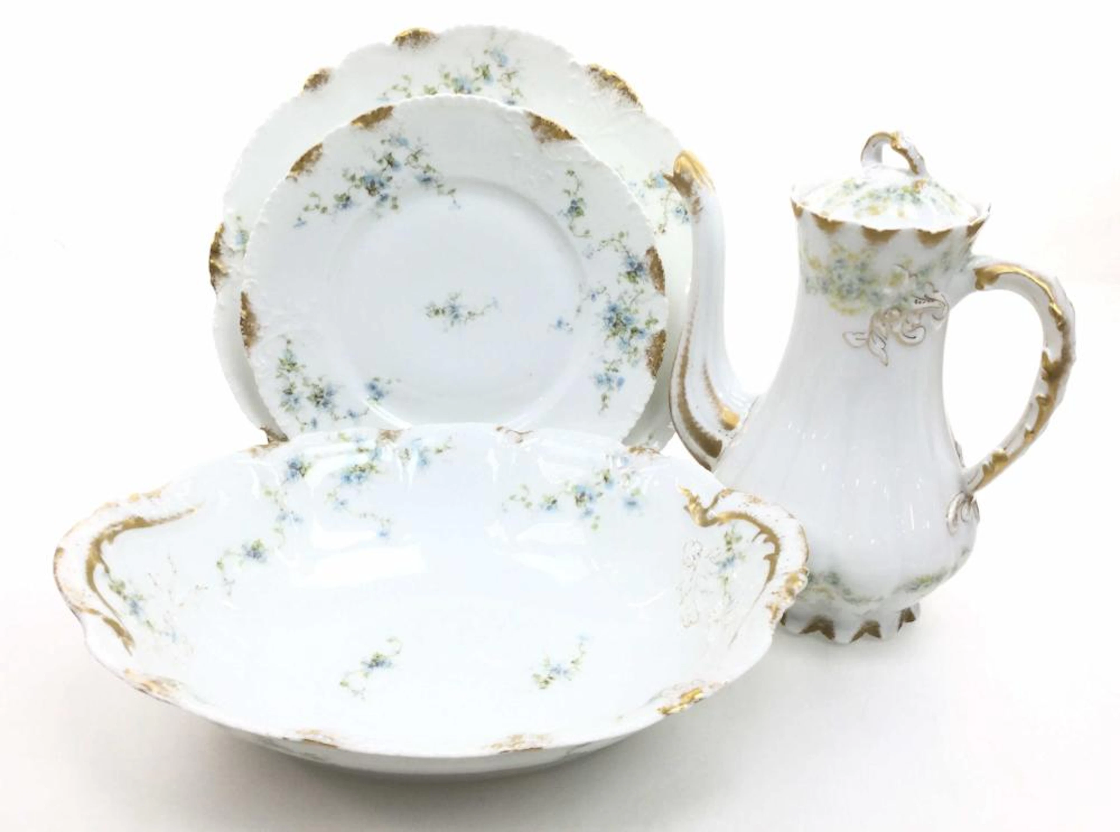 (8pc) French Theo Haviland Porcelain China