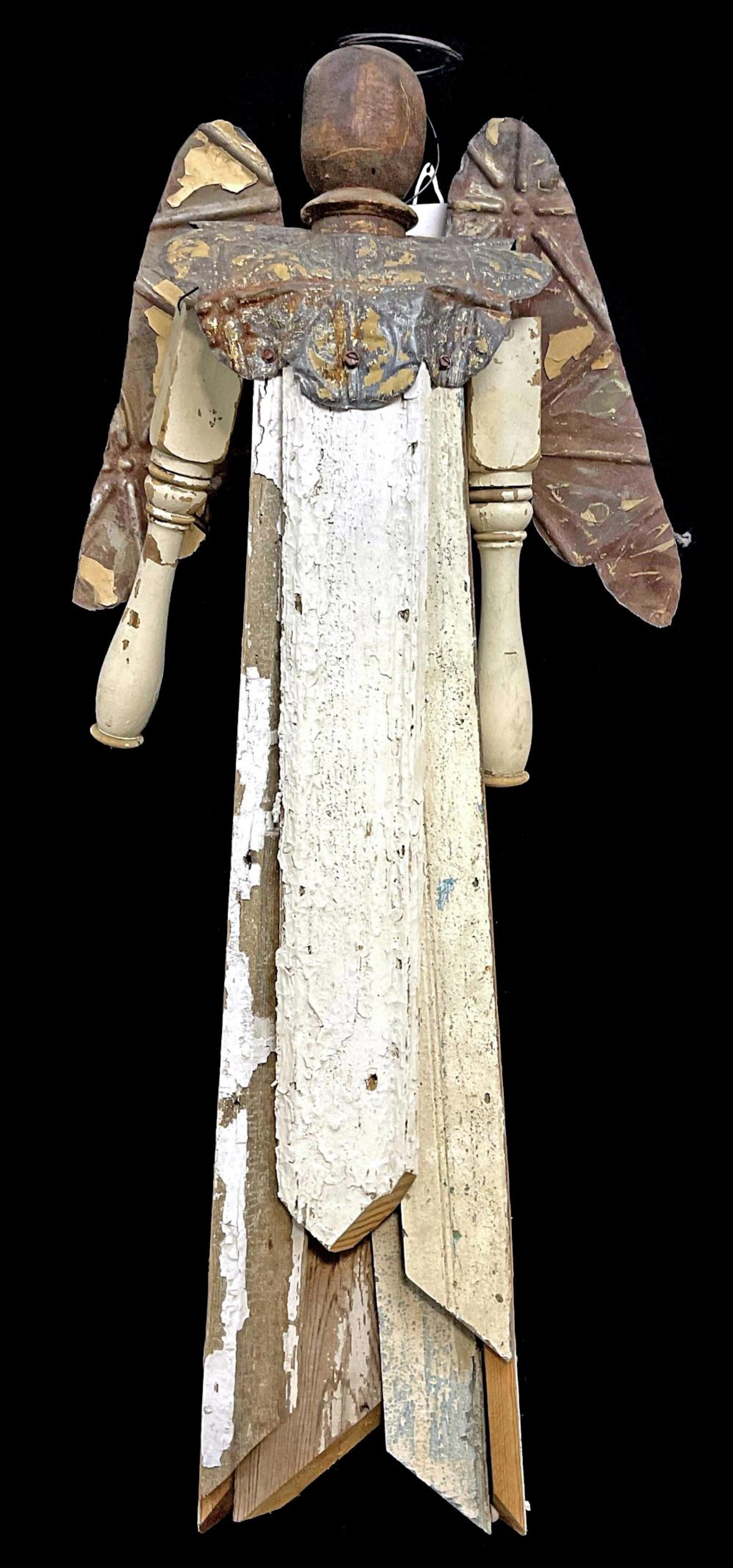 Custom 40in Country Found Art Angel Sculpture