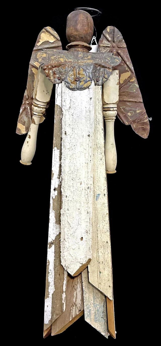 Custom 40in Country Found Art Angel Sculpture