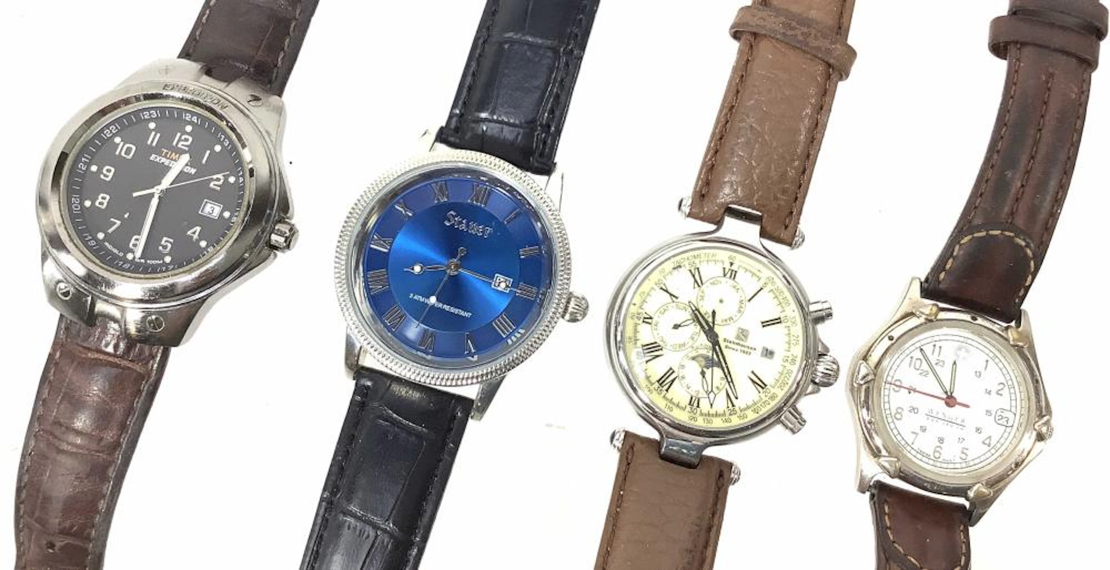 (4) Wrist Watches, Wenger, Steinhause